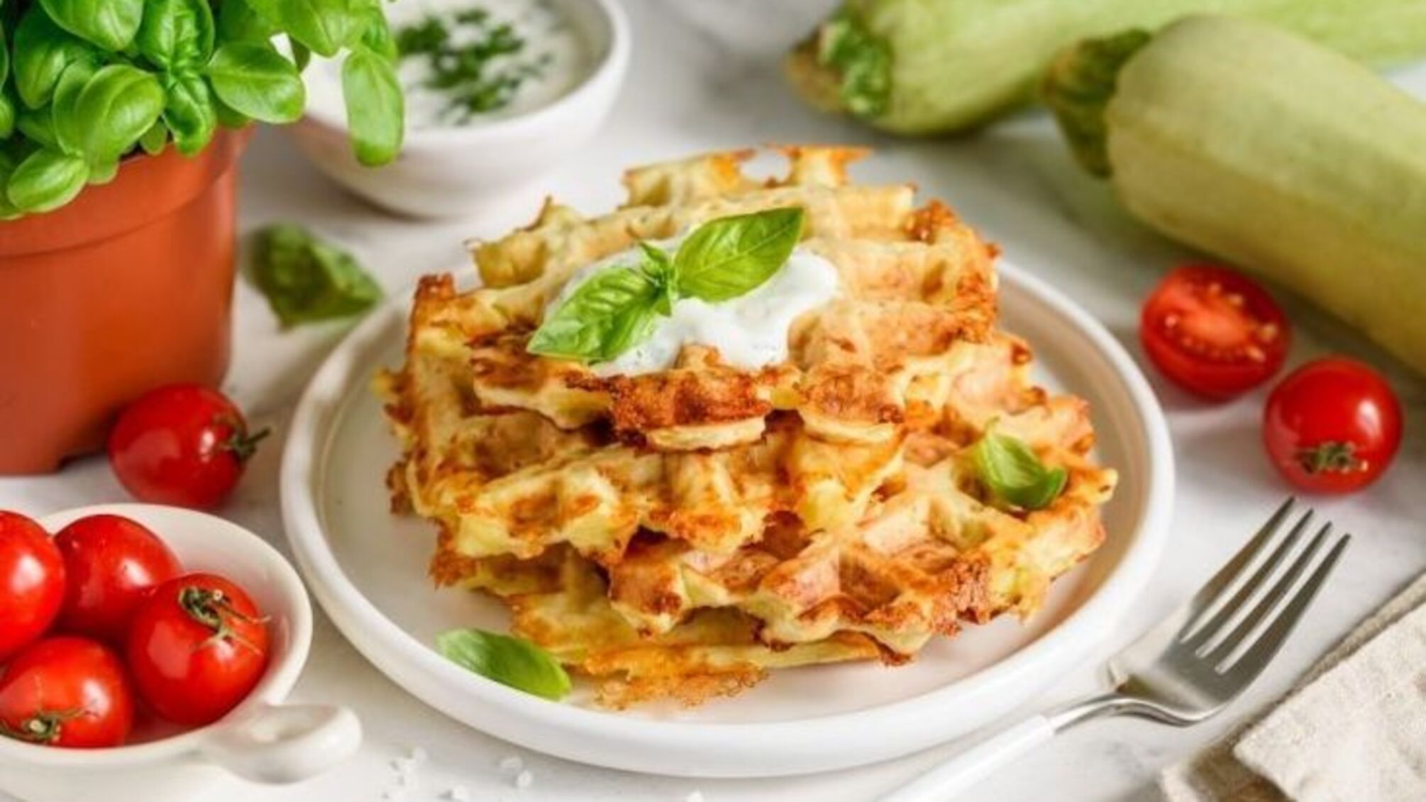 Легкий та корисний рецепт кабачкових вафель