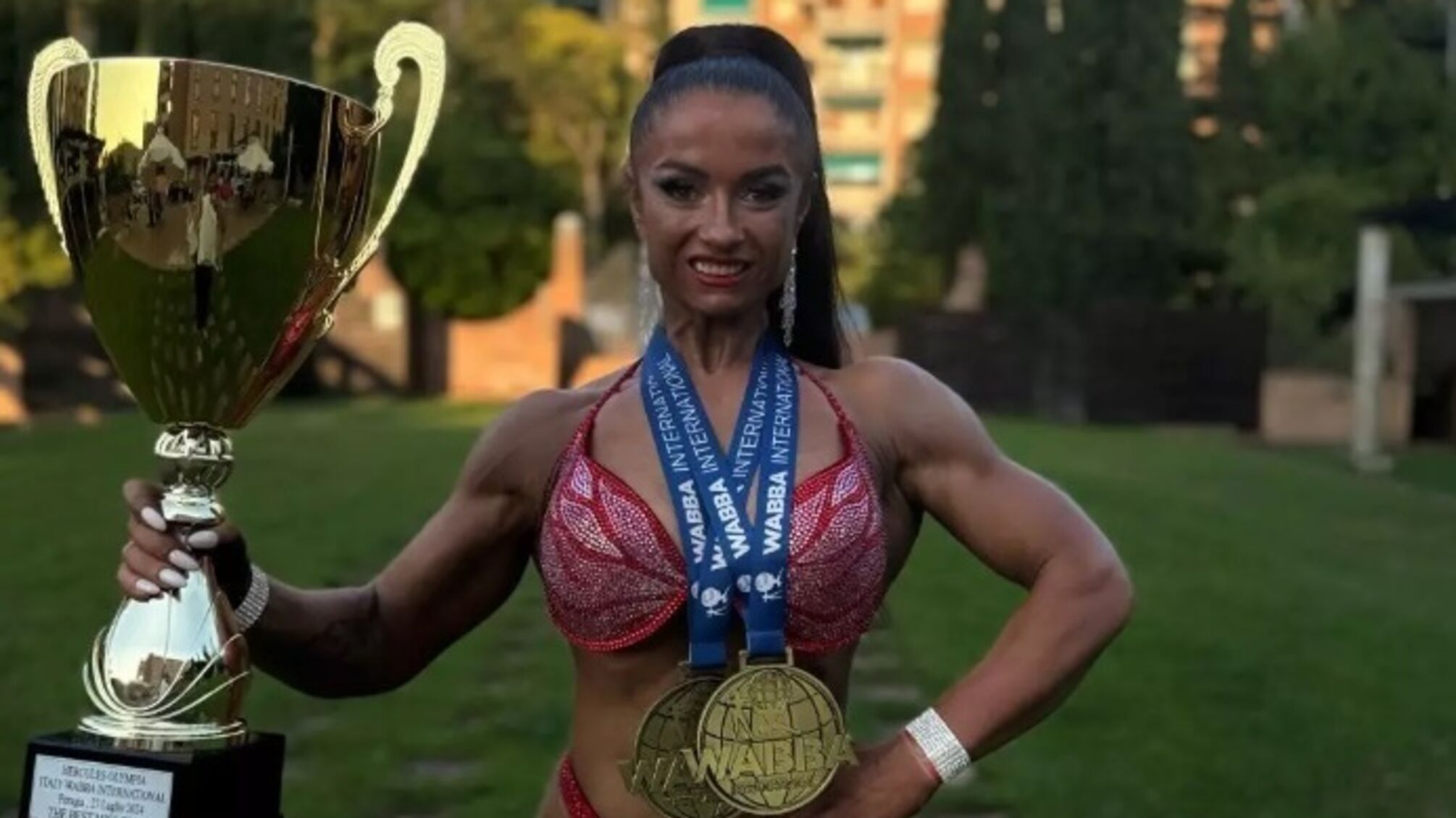 Наталья Цюрпита завоевала золотую медаль по бодифитнесу в Италии