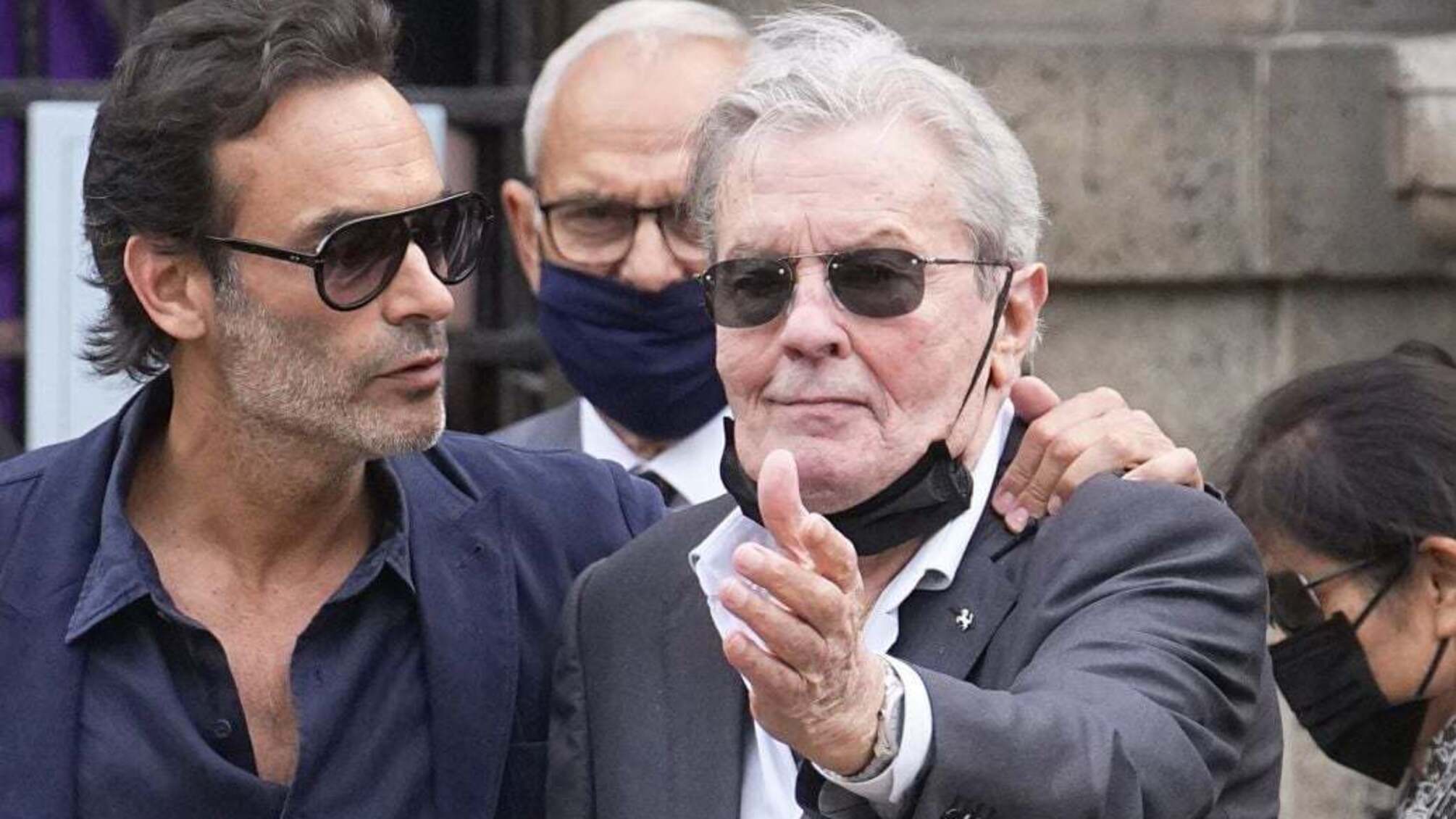 Ален Делон с сыном Энтони