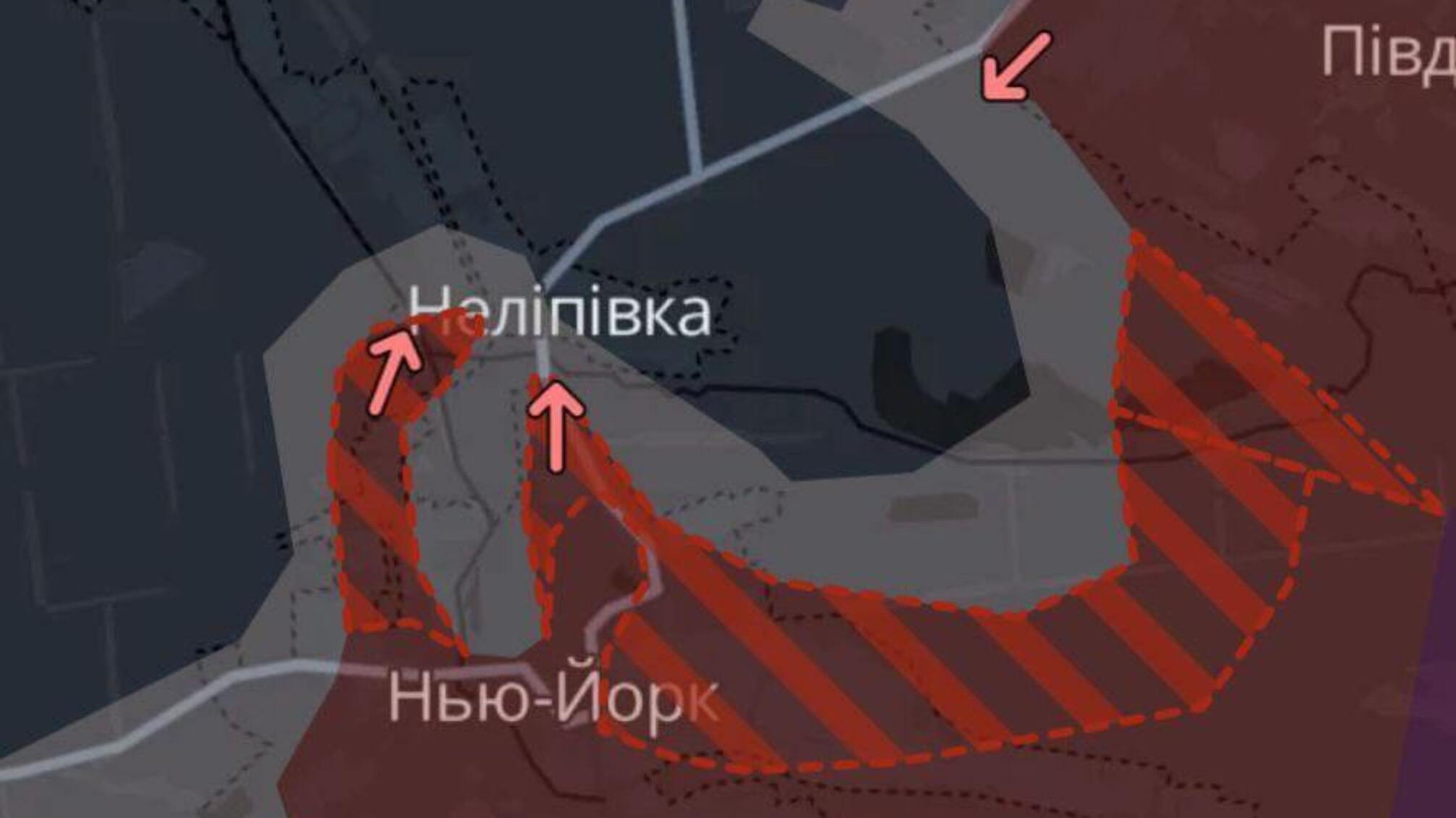 Российские войска продвинулись возле нескольких населённых пунктов Донецкой области