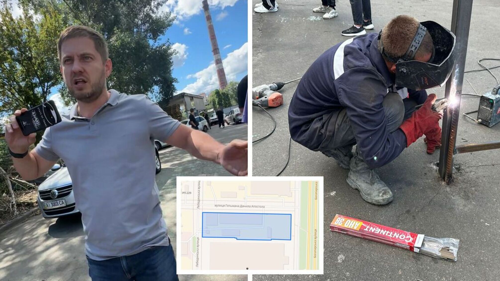 На столичной Оболони неизвестные самовольно обнесли забором коммунальный участок