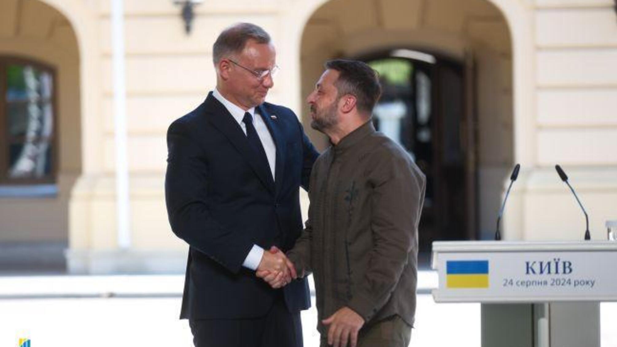 Анджей Дуда: 'День Независимости Украины – это День Независимости всей Центральной Европы'