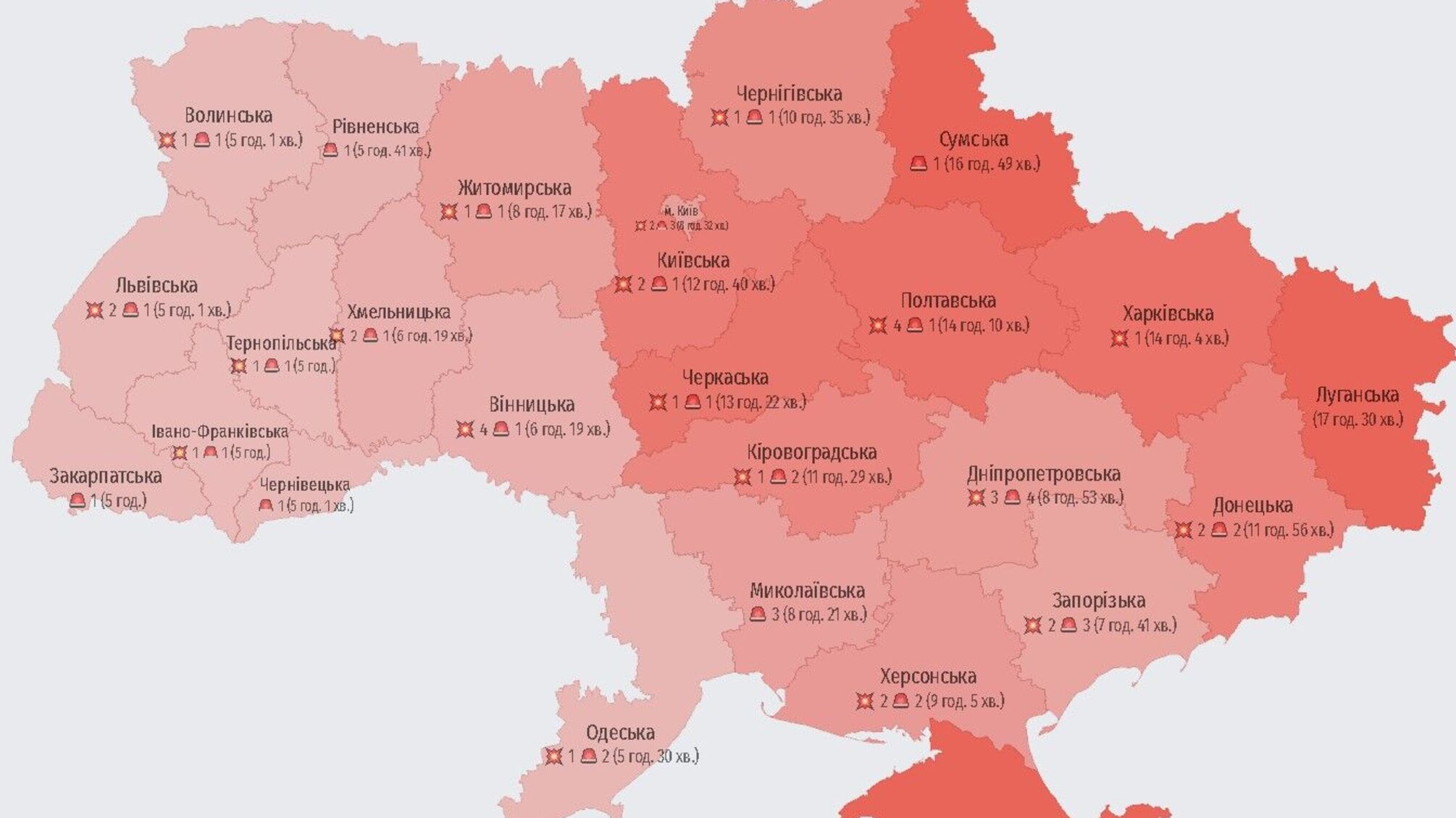 Полтавщину обстріляла росія
