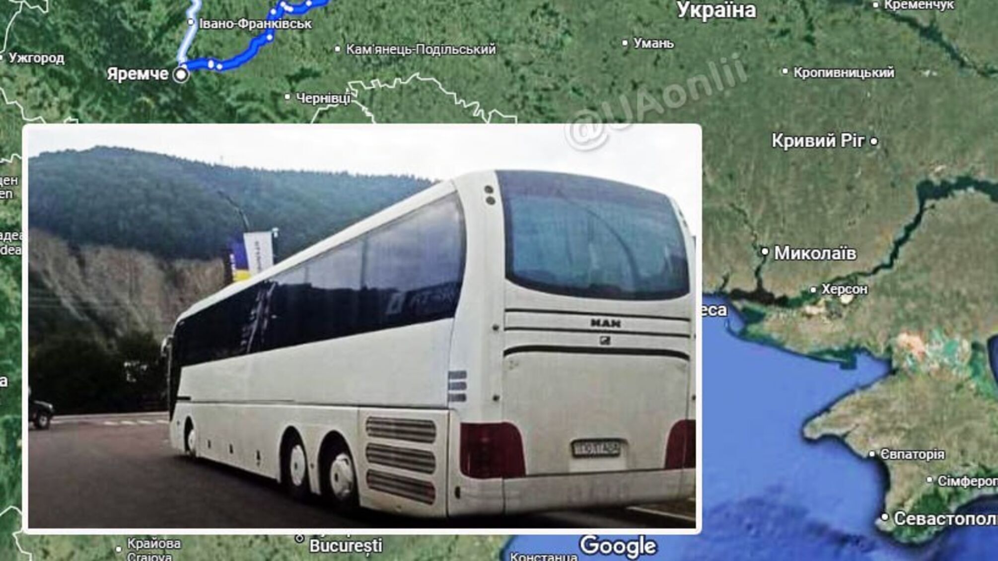 У Яремчі: водія автобуса затримали