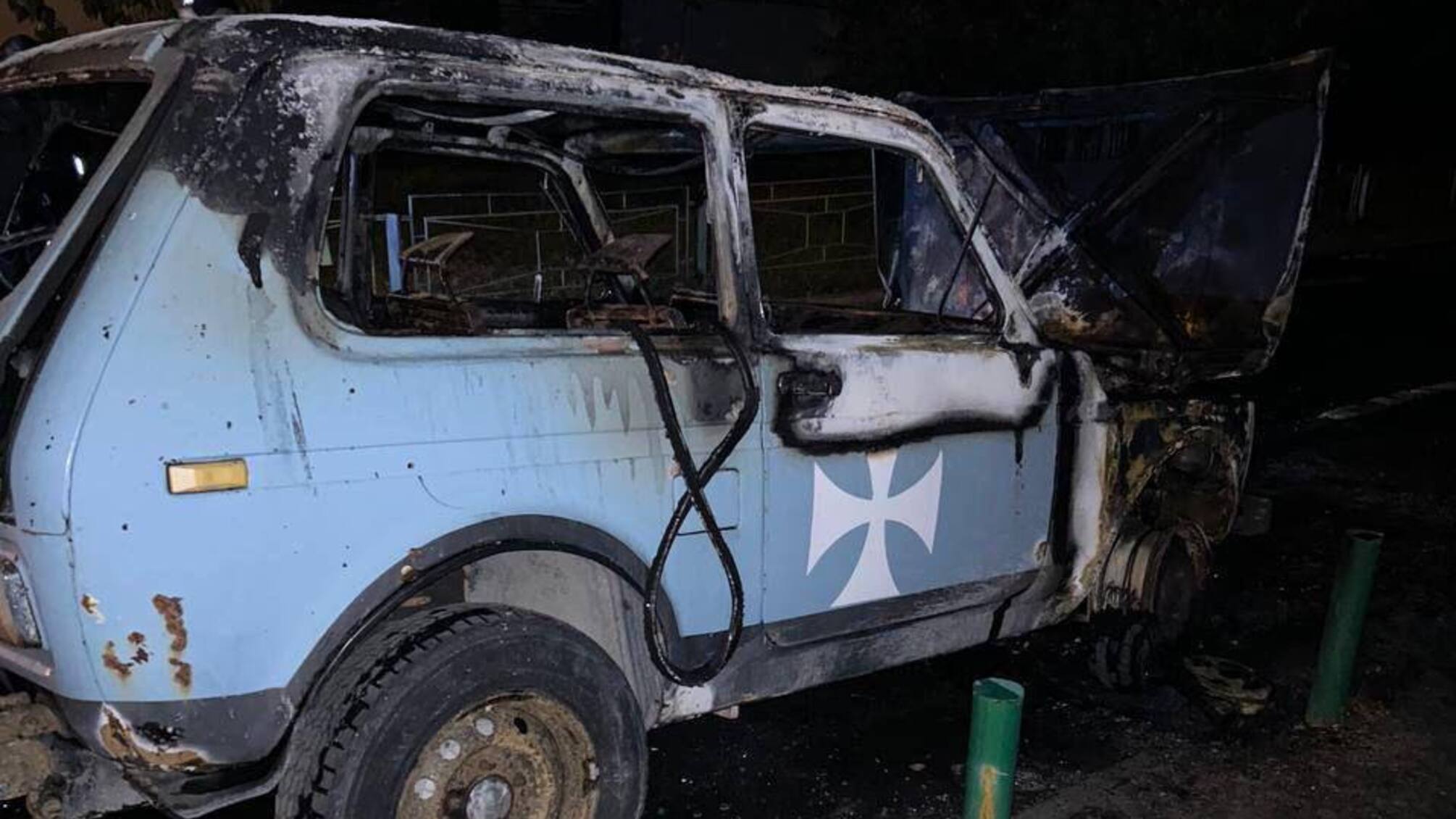 Пятеро киевлян сжигали военные автомобили за денежное вознаграждение