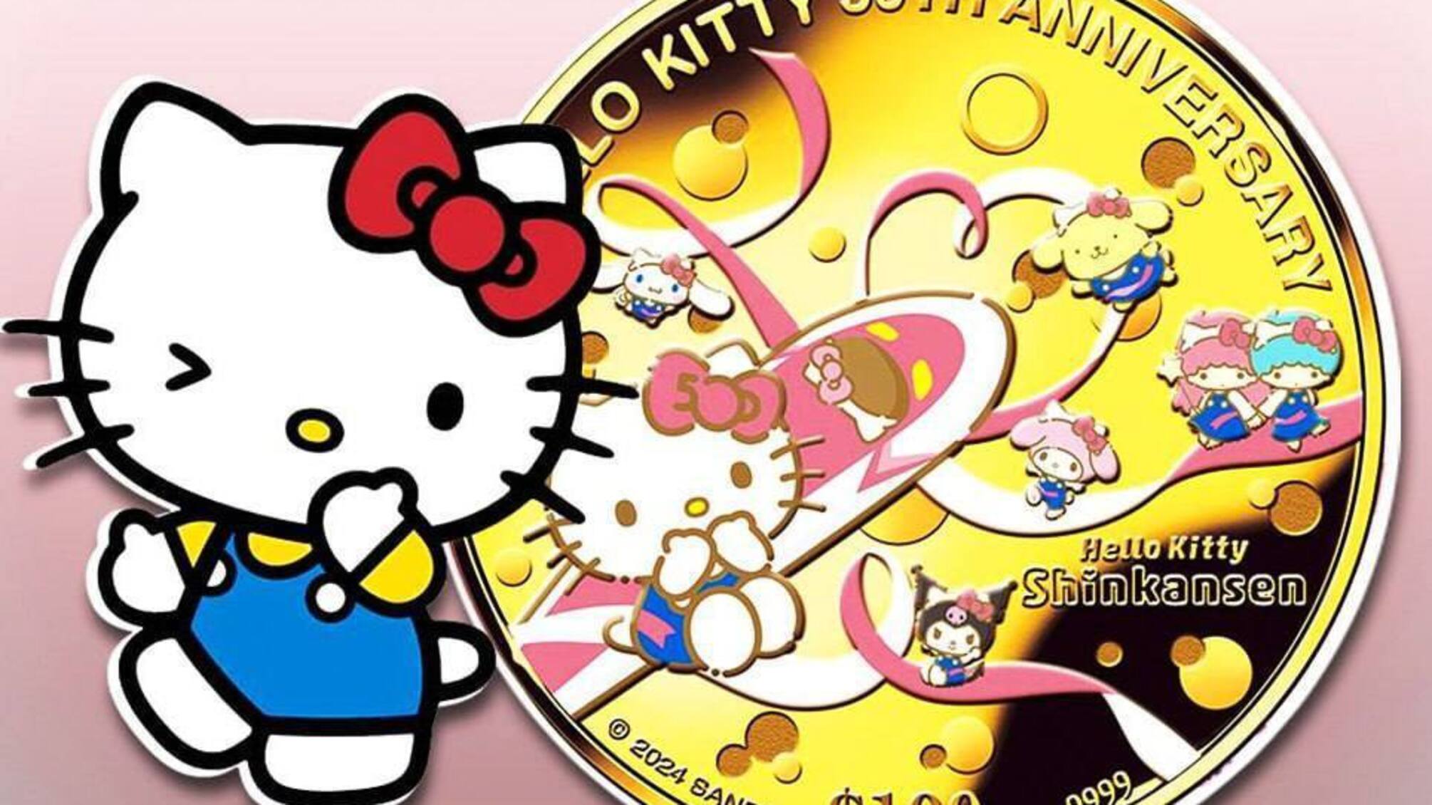 Sanrio відзначає 50-річчя Hello Kitty випуском дорогоцінної монети