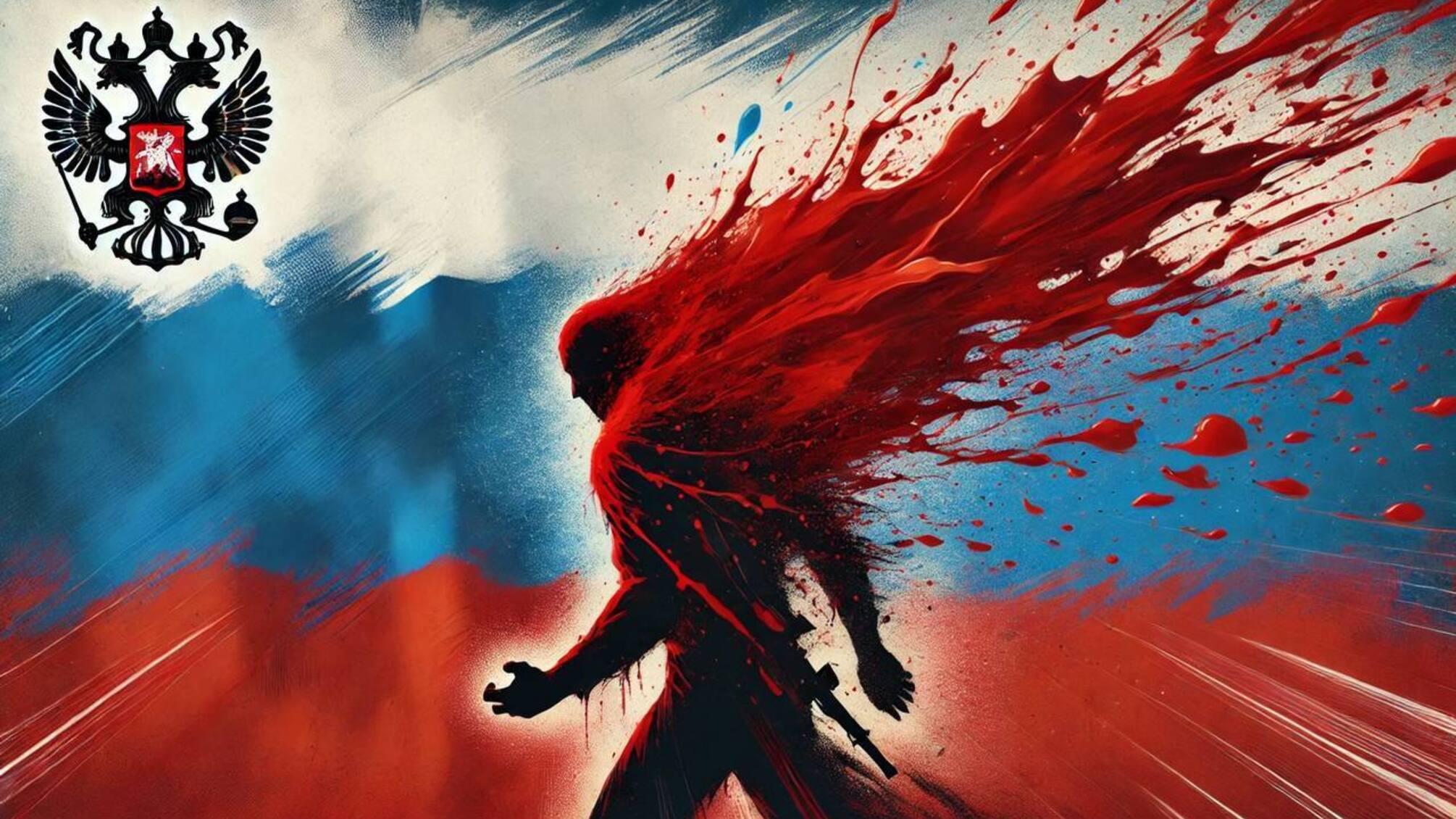 Иллюстративный фото флаг россия кровь