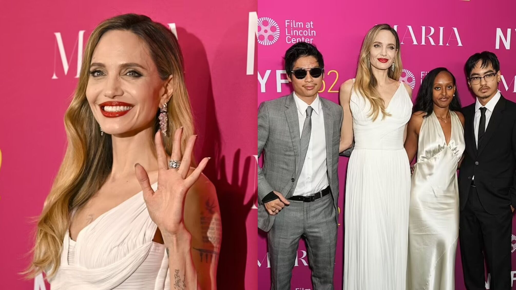 Анджеліна Джолі на прем’єрі 'Марії': розкішний образ і підтримка дітей на кінофестивалі