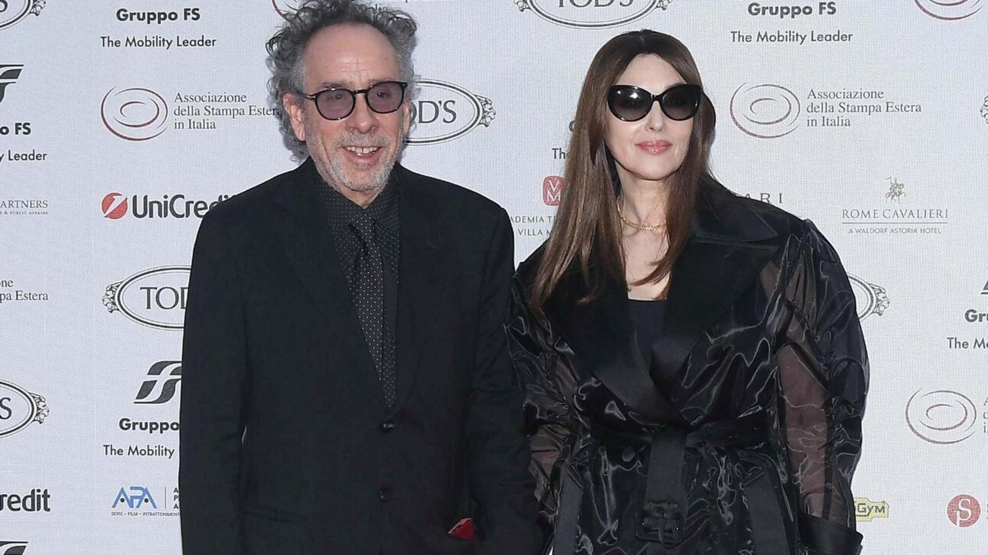 Моніка Беллуччі та Тім Бертон: акторка вперше прокоментувала стосунки