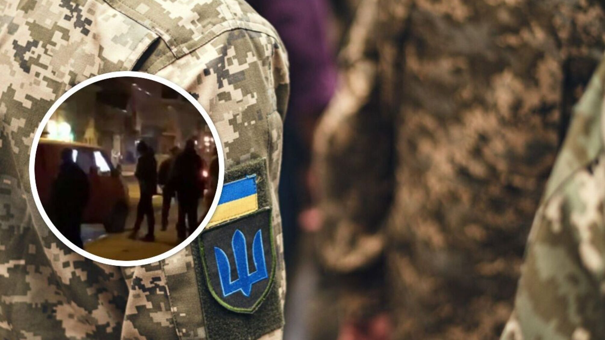 Очевидец 'бусификации' разбил окно пистолетом в бусе ТЦК в Харькове