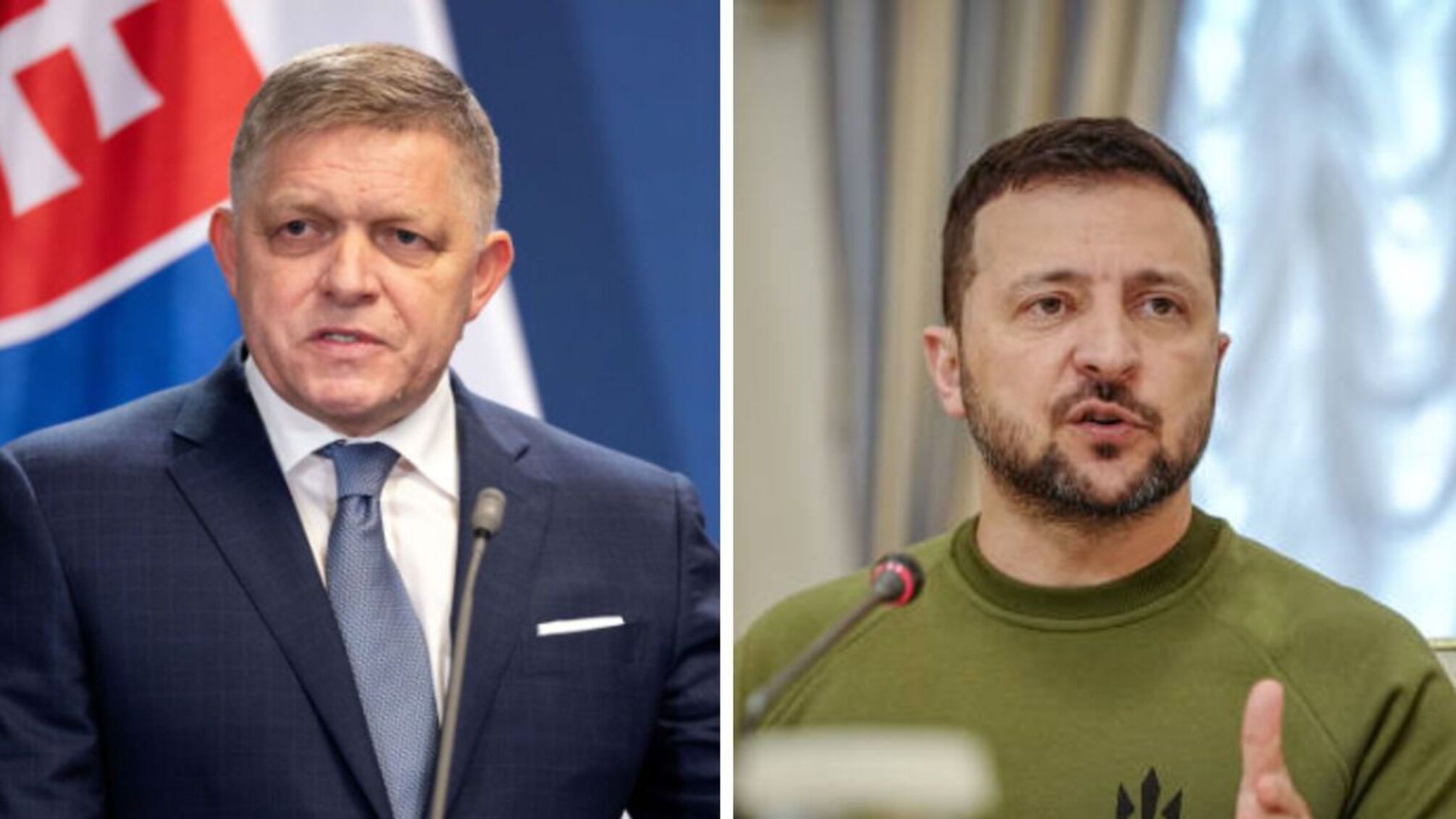 Роберт Фіцо та Володимир Зеленський