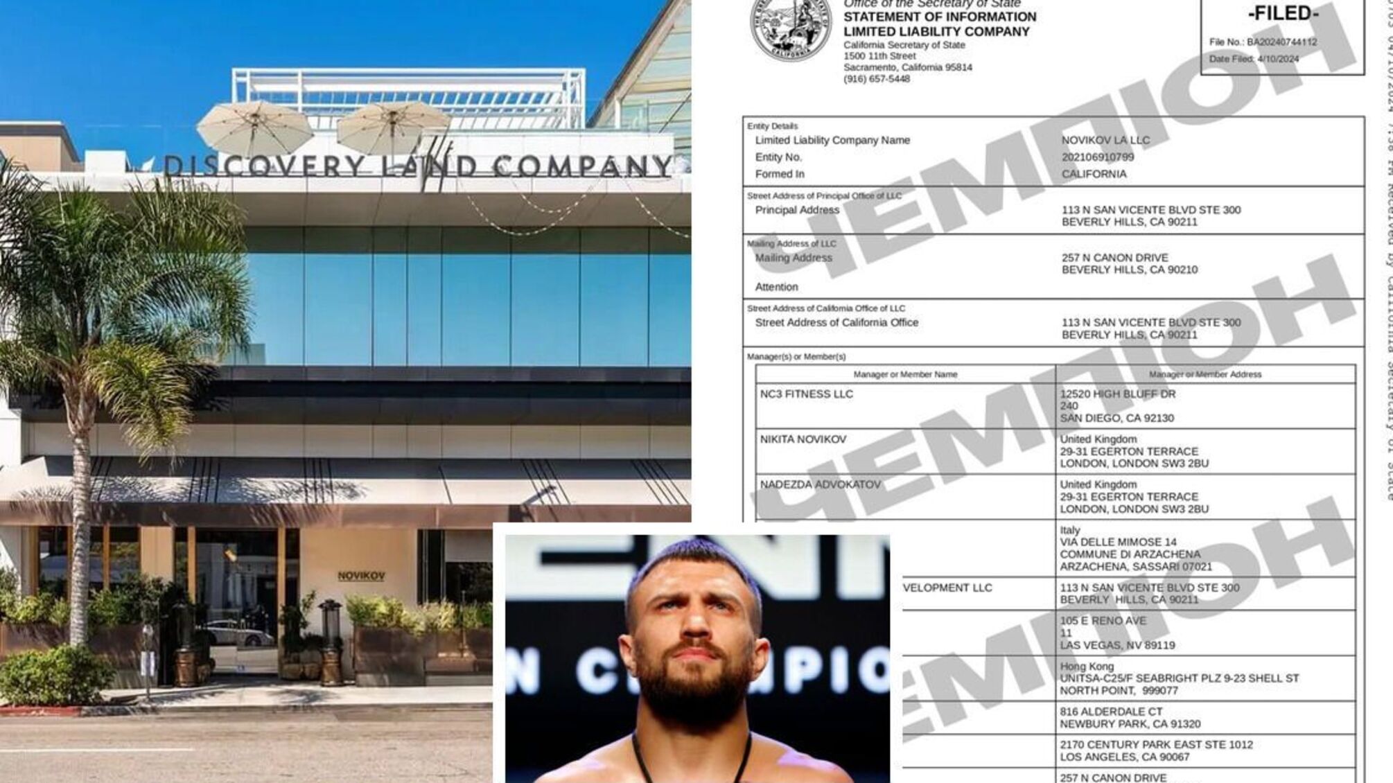 Ломаченко, ресторан Новікова і заява Стерненка: що відомо про можливий зв'язок з РФ?