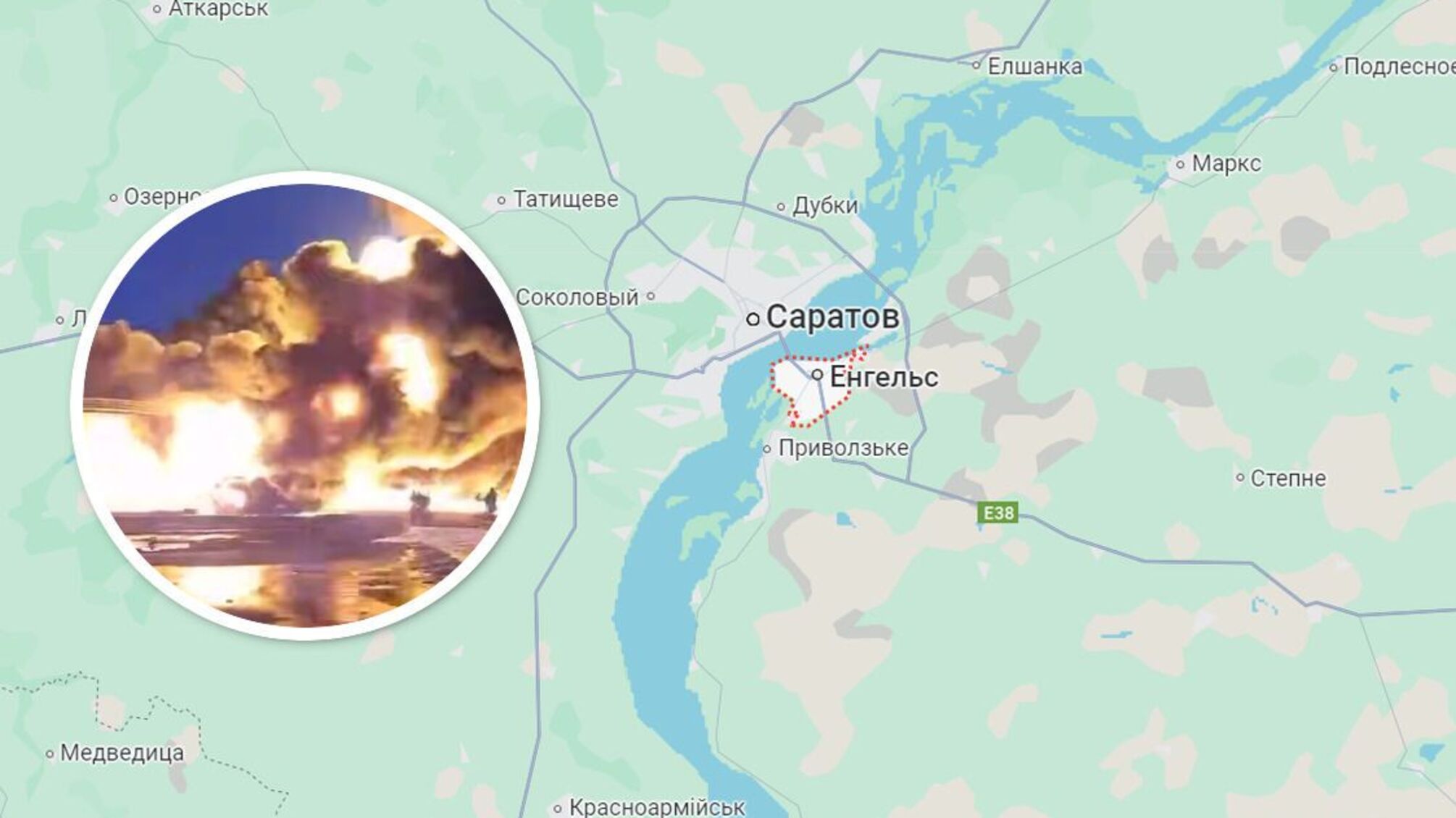 Нефтебаза в Лисках курит из-за атаки дронов — горят четыре резервуара