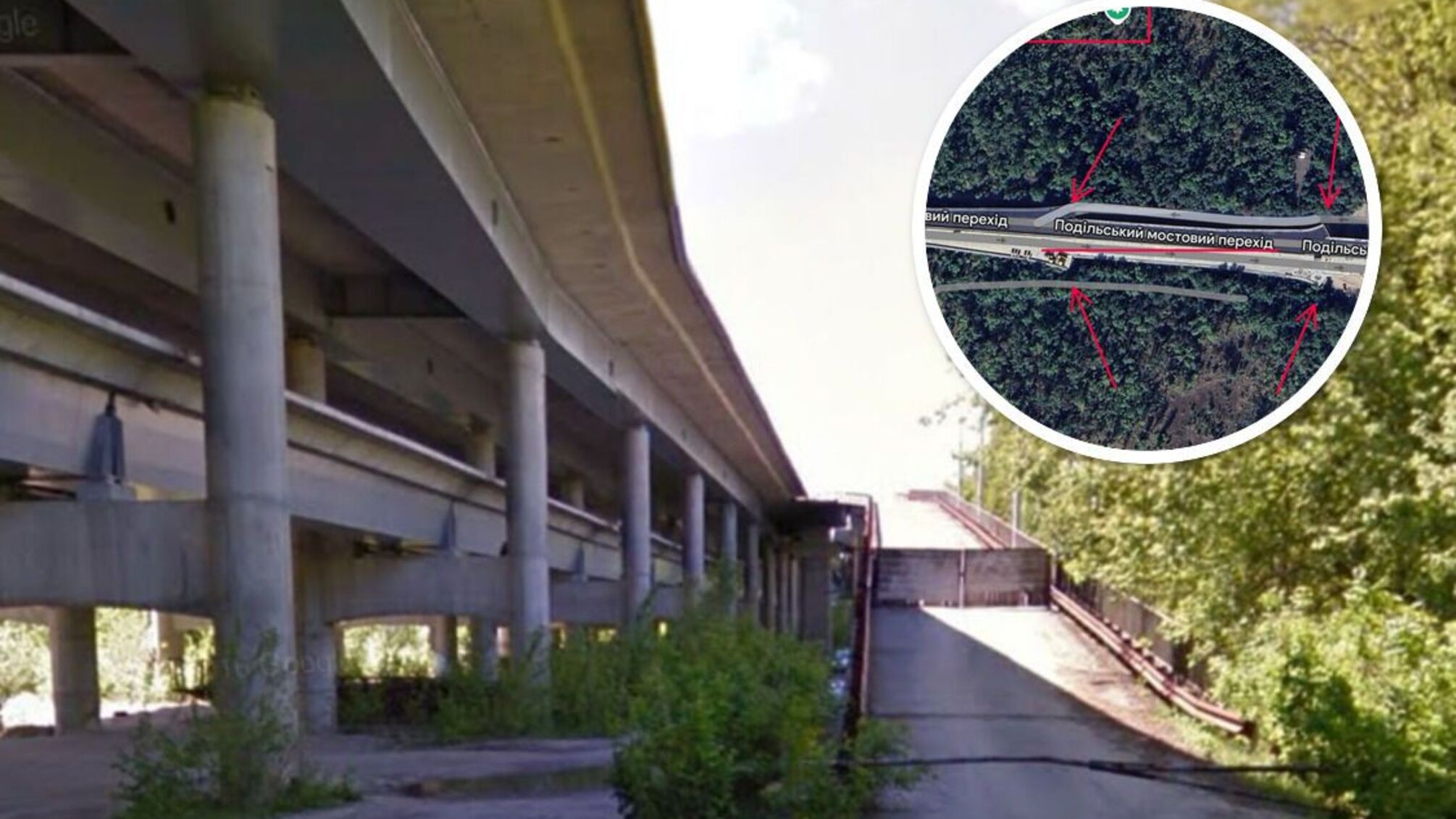 Під 'прикриттям' Подільсько-Воскресенського мосту: у заповідній зоні Києва облаштували інфраструктуру для елітного ЖК?