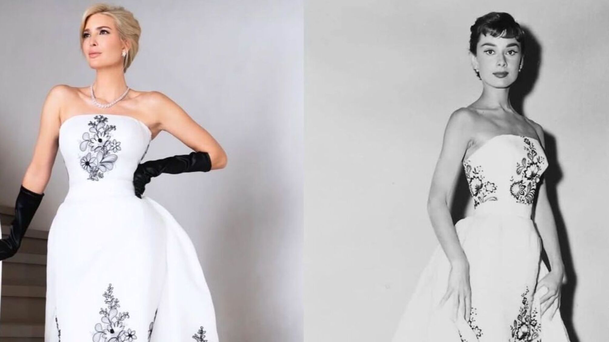 Иванка Трамп на инаугурационном балу повторила культовый образ Одри Хепберн