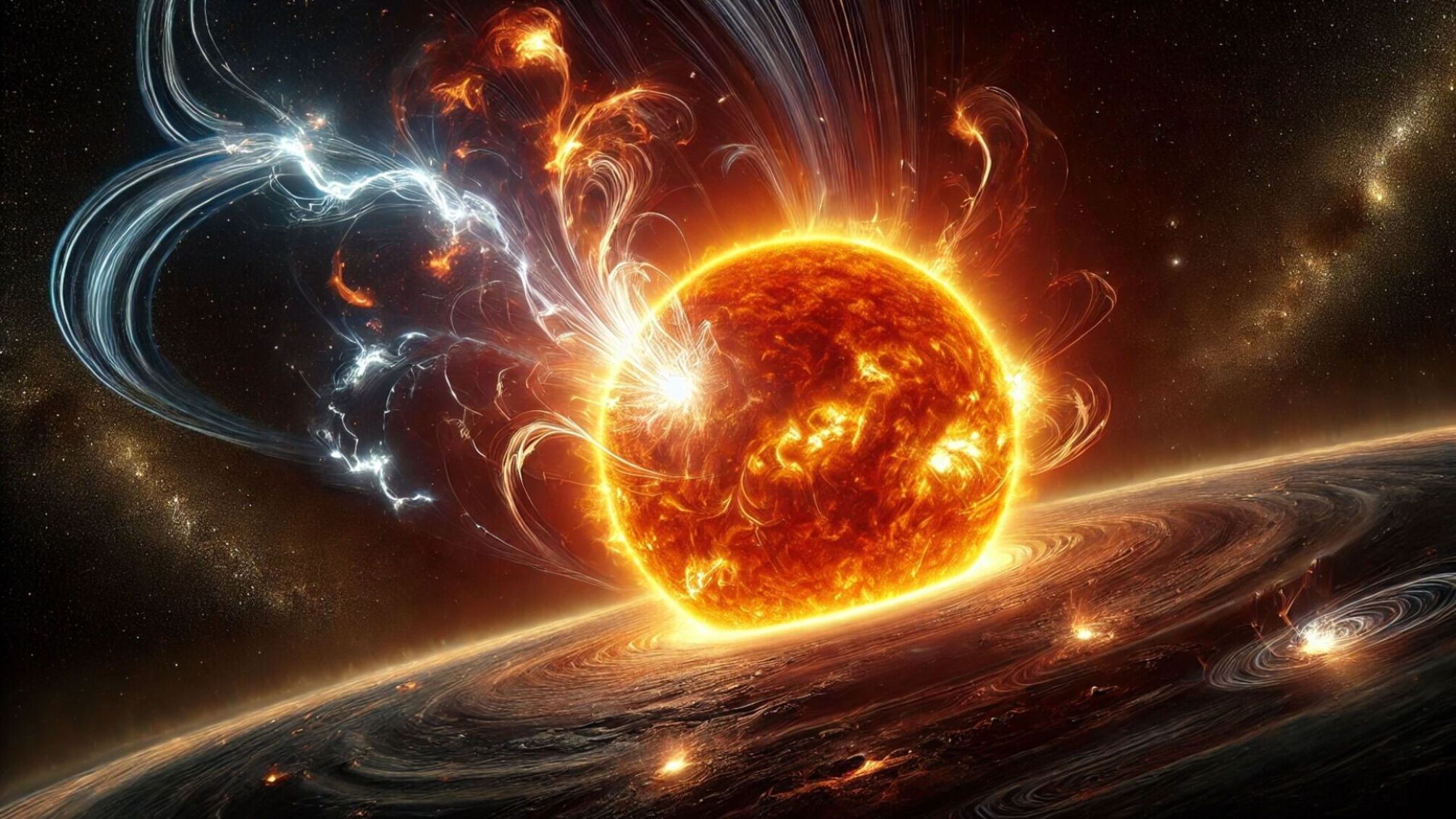 Спокойное геомагнитное поле и вероятность вспышки на Солнце