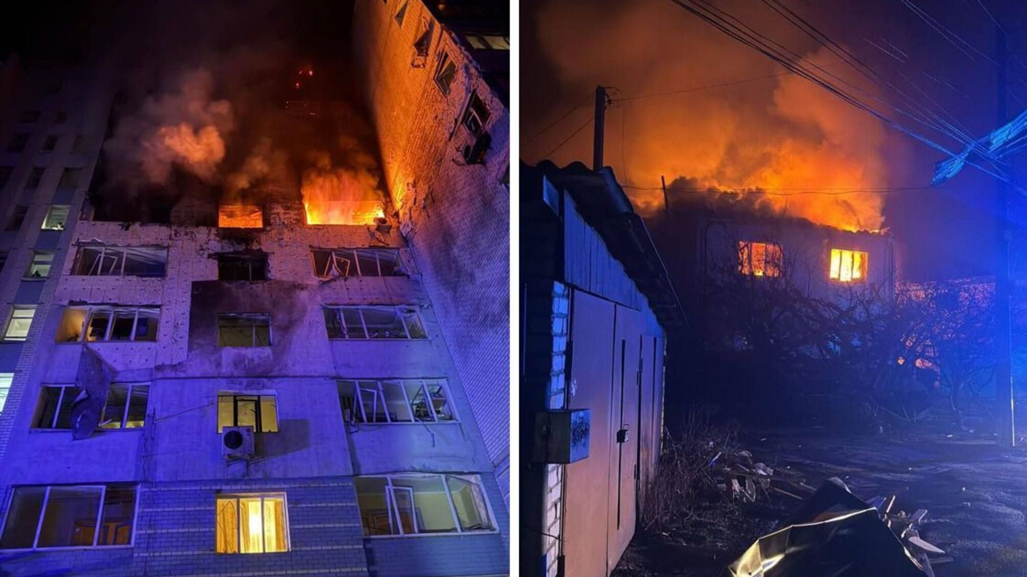 Жертвы и разрушения: последствия ночной атаки дронов в Киевской области