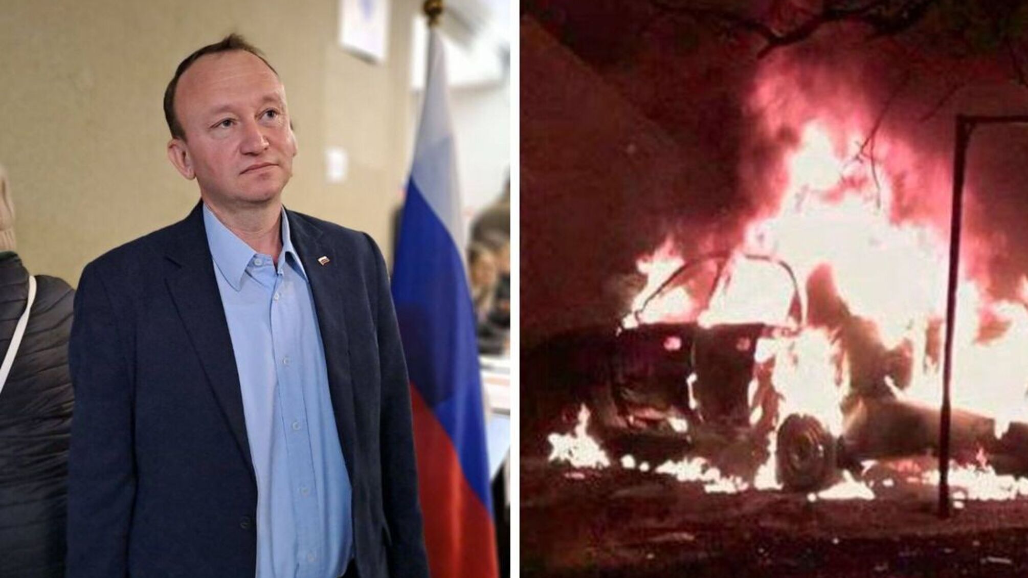 Пострадавшего от взрыва унесла скорая