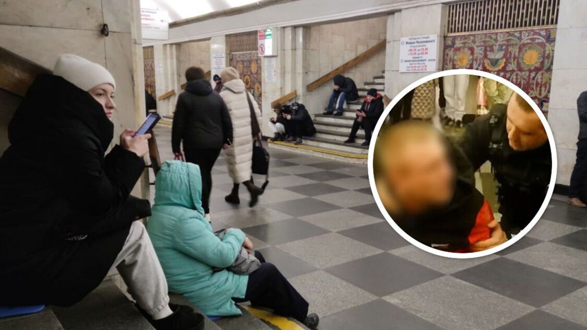 Угрожал оружием и сопротивлялся: на 'Хрещатике' задержали хулигана