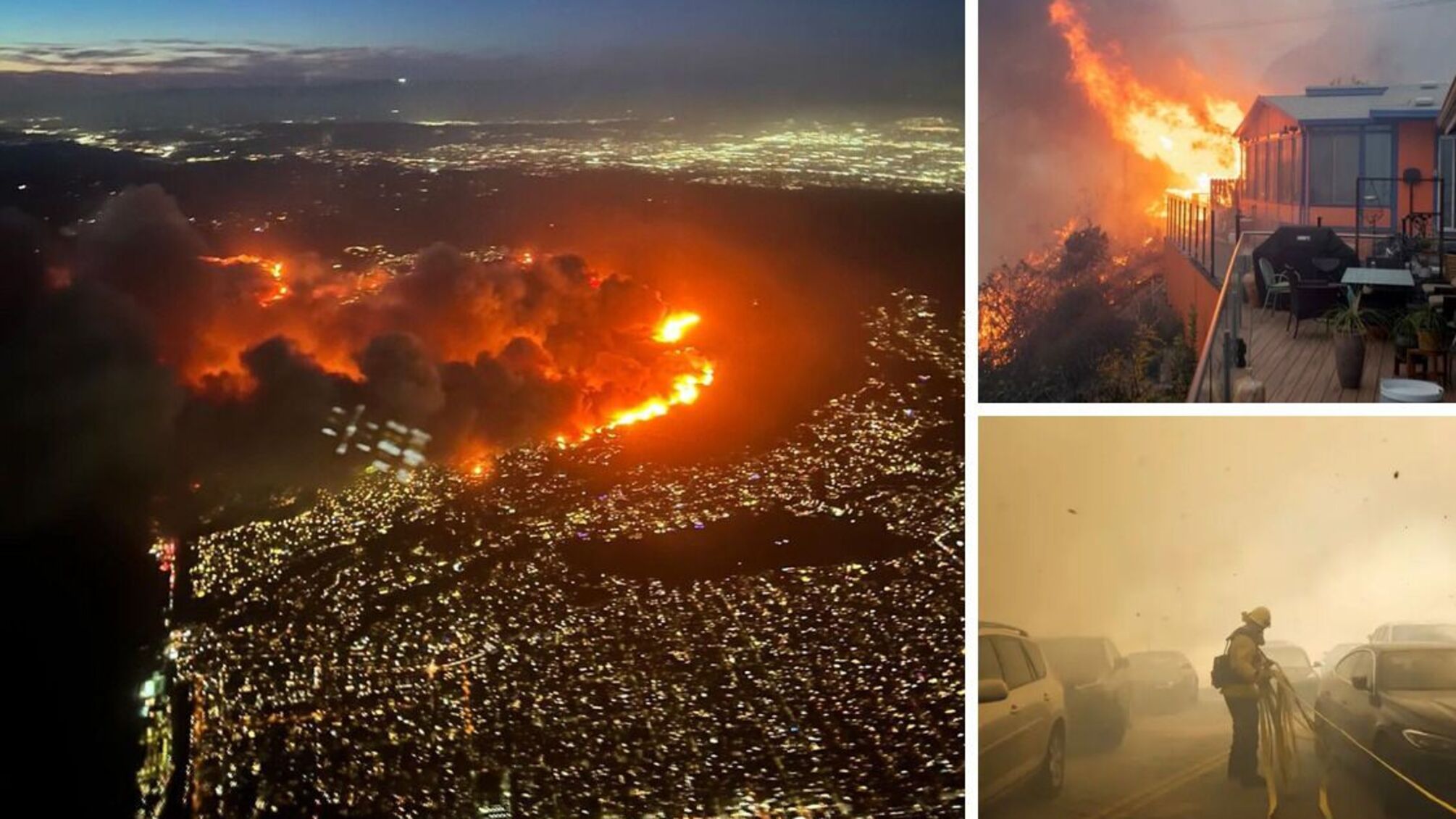 Сильний вітер роздмухує полум’я: у Каліфорнії під загрозою тисячі будинків