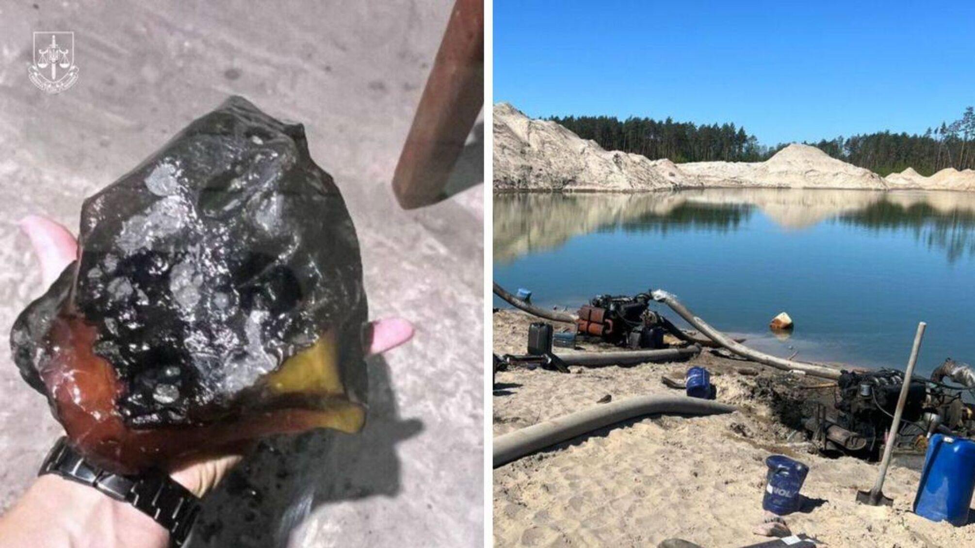 Бурштинова афера на 354 мільйони: посадовця Держгеонадр викрили на Рівненщині