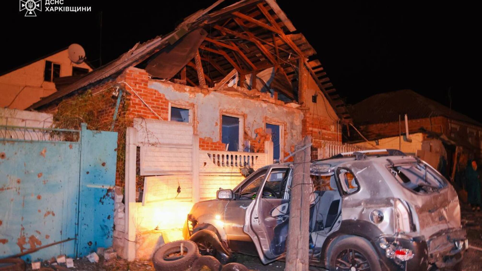 Ночная атака на Харьков: горел рынок 'Барабашово', разрушено жилье, есть пострадавшие (фото)