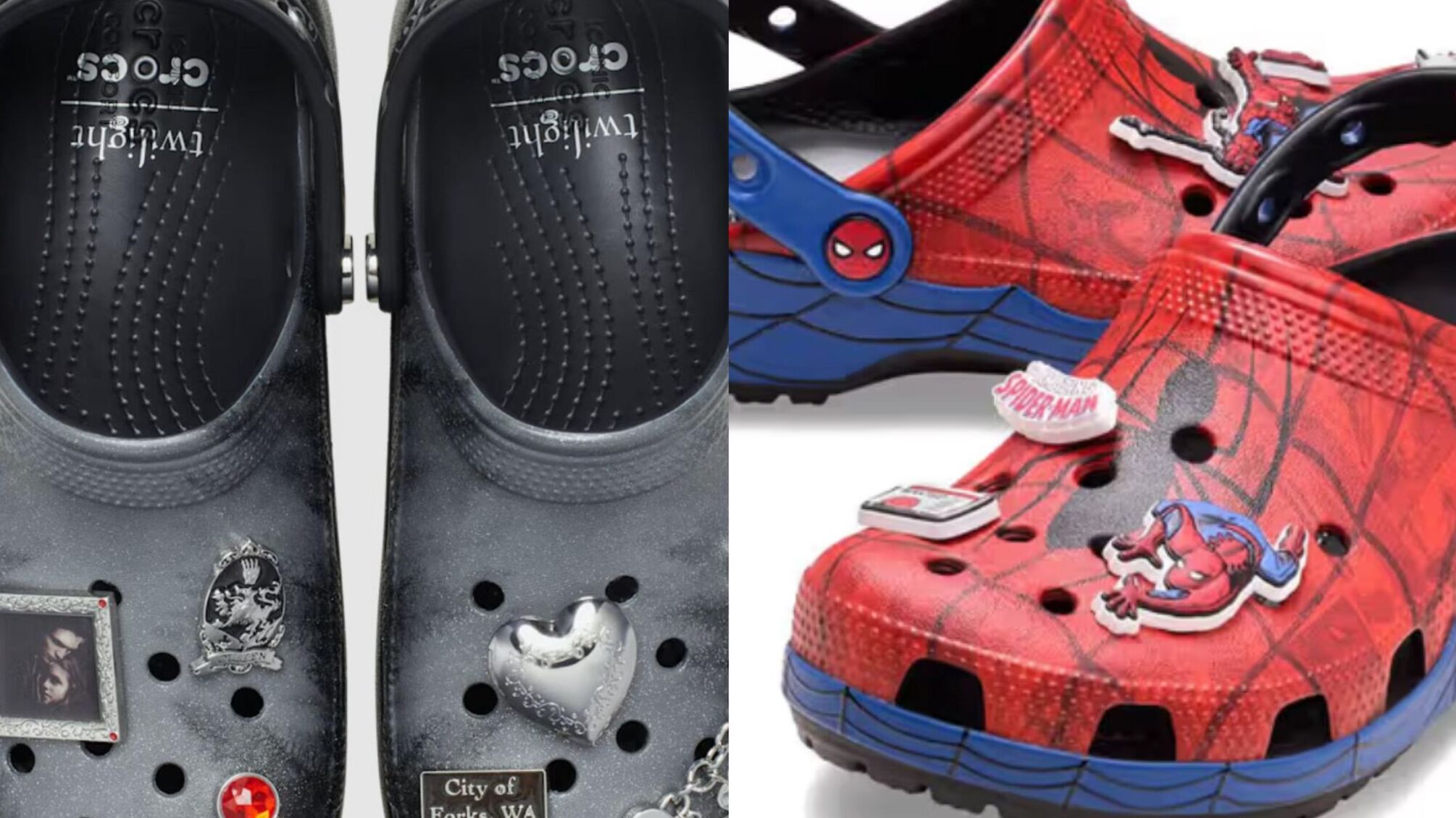 Crocs представили модели, вдохновленные Spider-Man и героями «Сумерек»