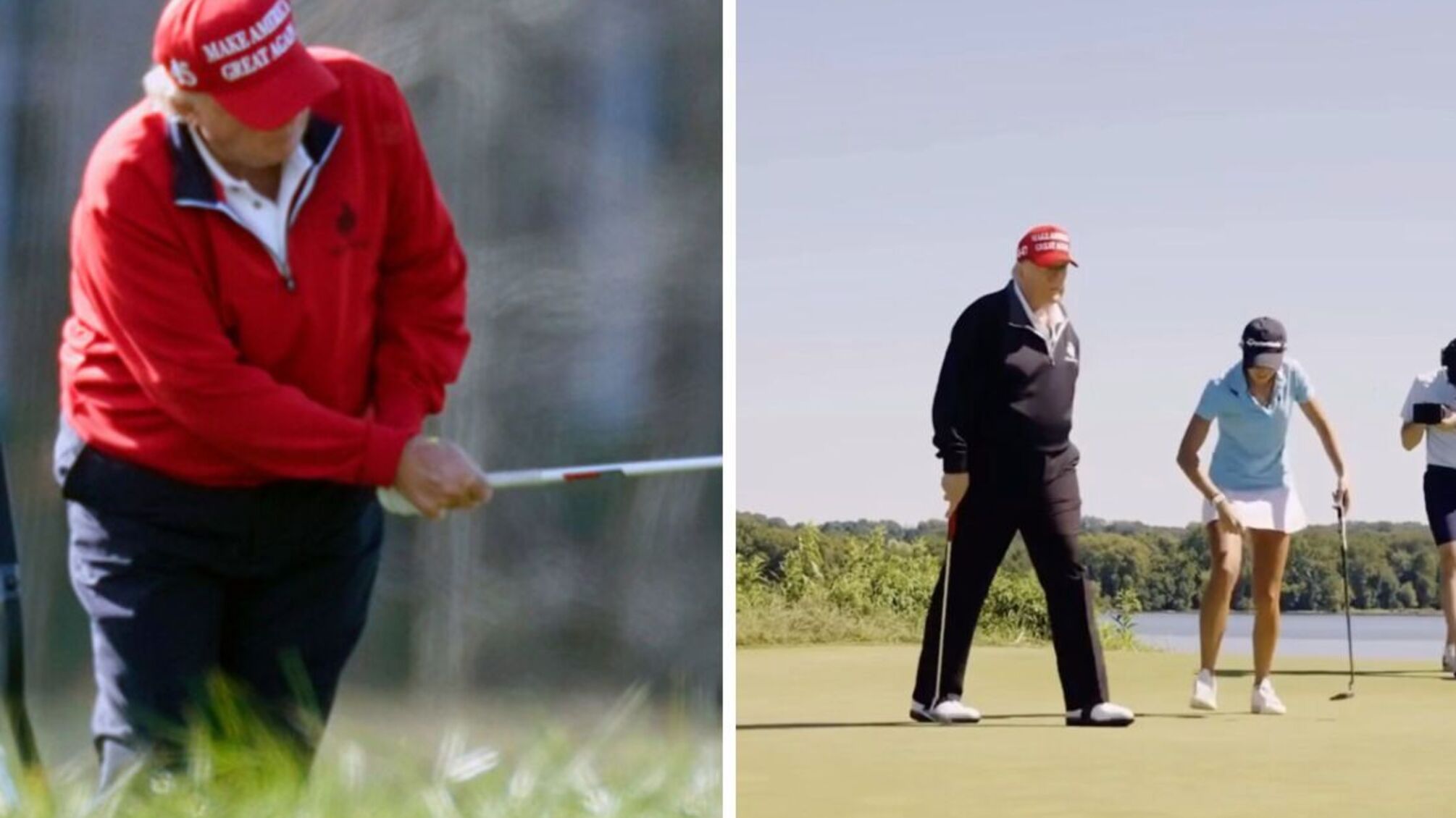 Трамп з онукою зіграли в гольф під пісню Скриптоніта