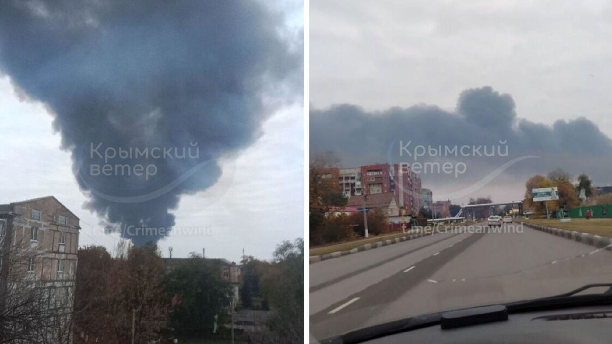 В Оренбурге и Новокуйбышевске зафиксировали удары дронов и возгорание