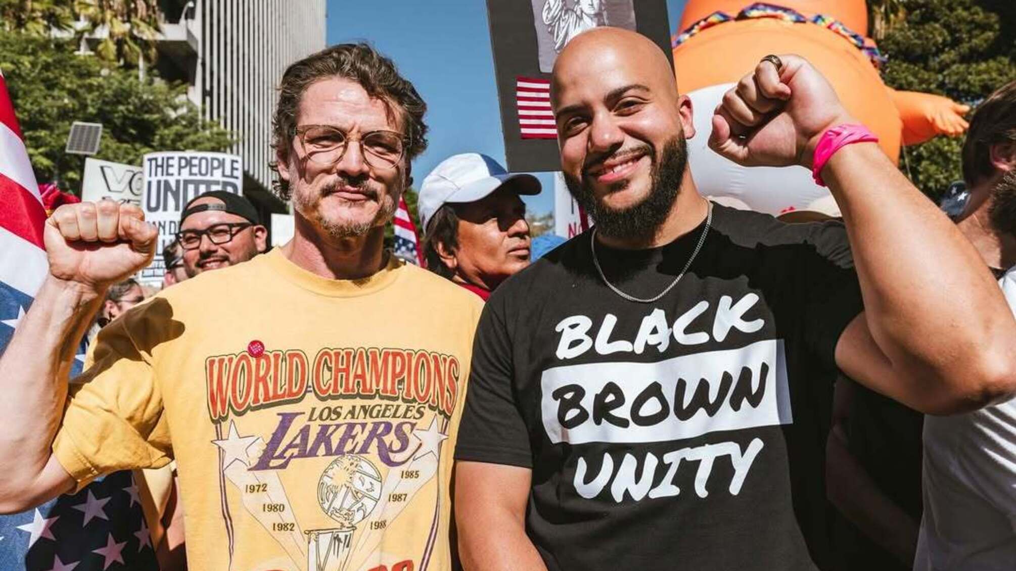 Педро Паскаль, Джеймі Лі Кертіс і Марк Руффало вийшли на протести 'No kings'