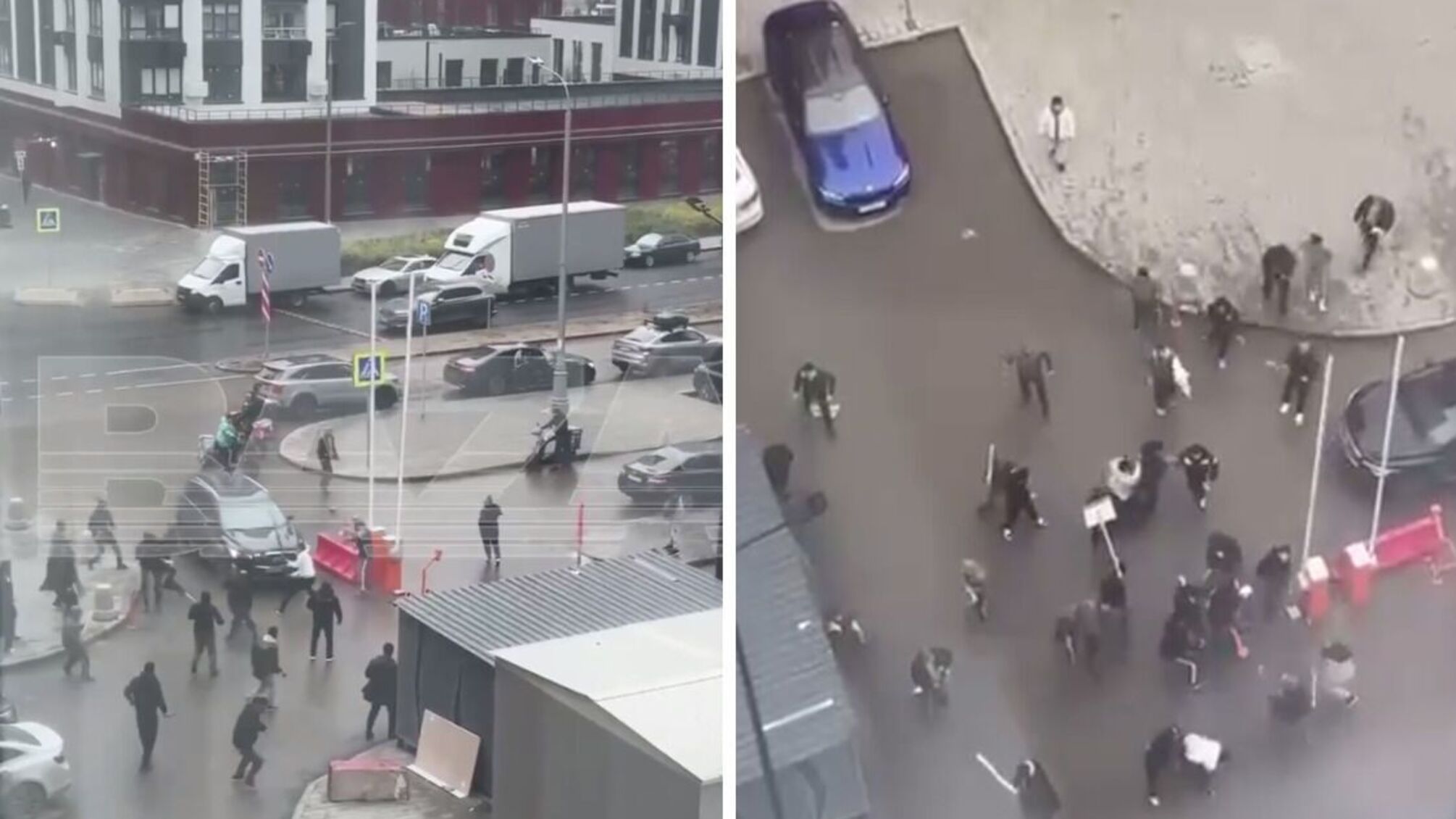 Массовая драка мигрантов в Москве: в ход последовали лопаты и дорожные знаки