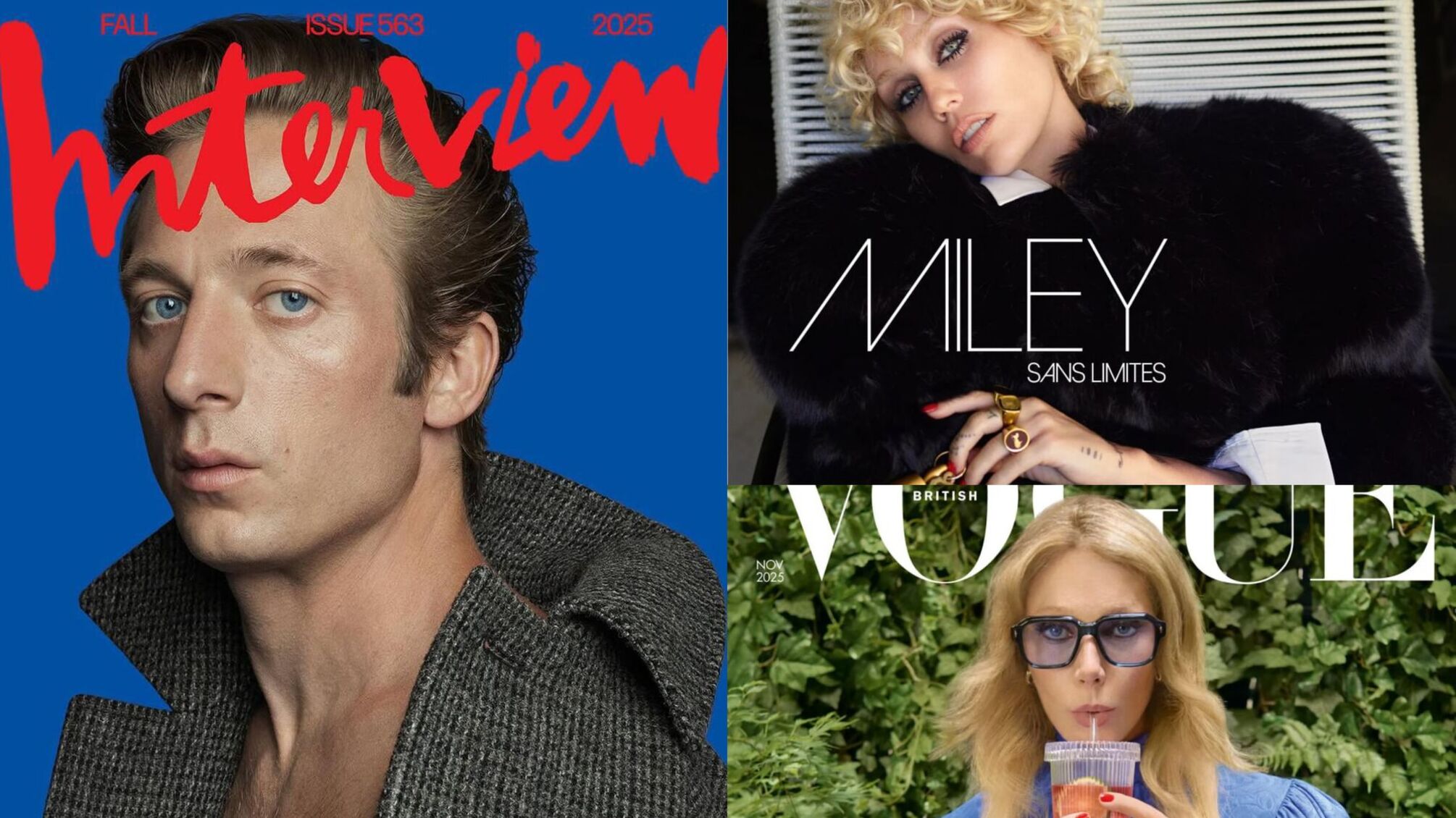 Звезды на обложках: Дженнифер Энистон, Charli XCX, Гвинет Пэлтроу, Майли Сайрус и Джереми Аллен Уайт в новых фотосессиях и интервью