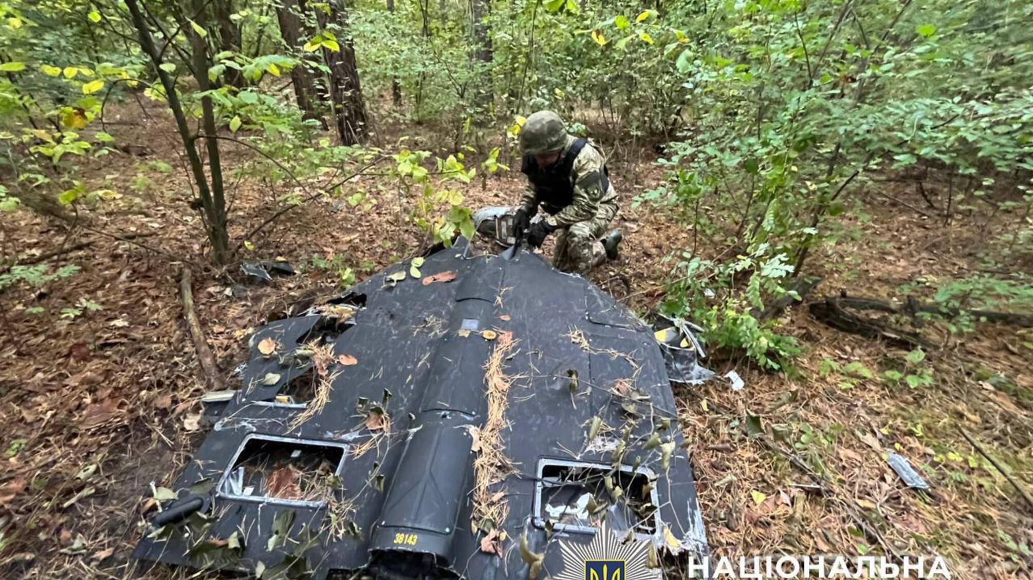  У Дарницькому районі Києва знайшли практично цілий 'Шахед' з бойовою частиною