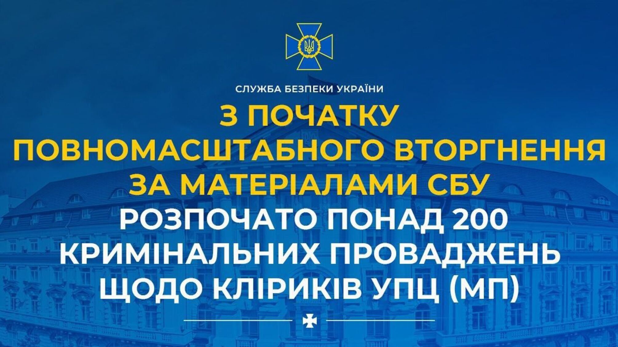 Понад 40 священнослужителів УПЦ (МП) вже засуджено, ще десятки — під слідством
