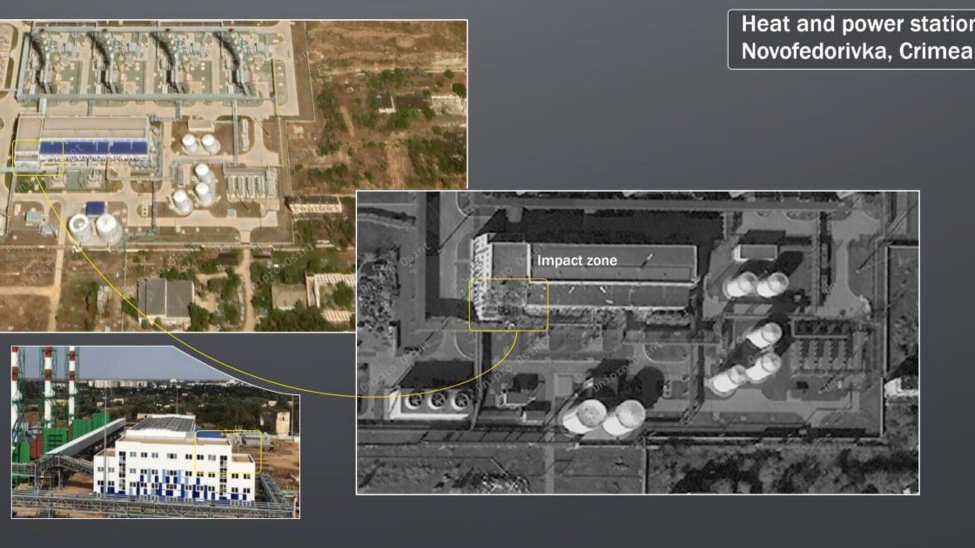 Супутникові знімки показали серйозні пошкодження Сакської ТЕЦ у Криму