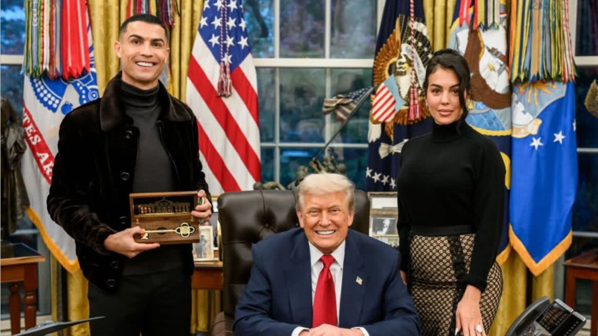 Кріштіану Роналду зустрівся з Дональдом Трампом у Білому домі