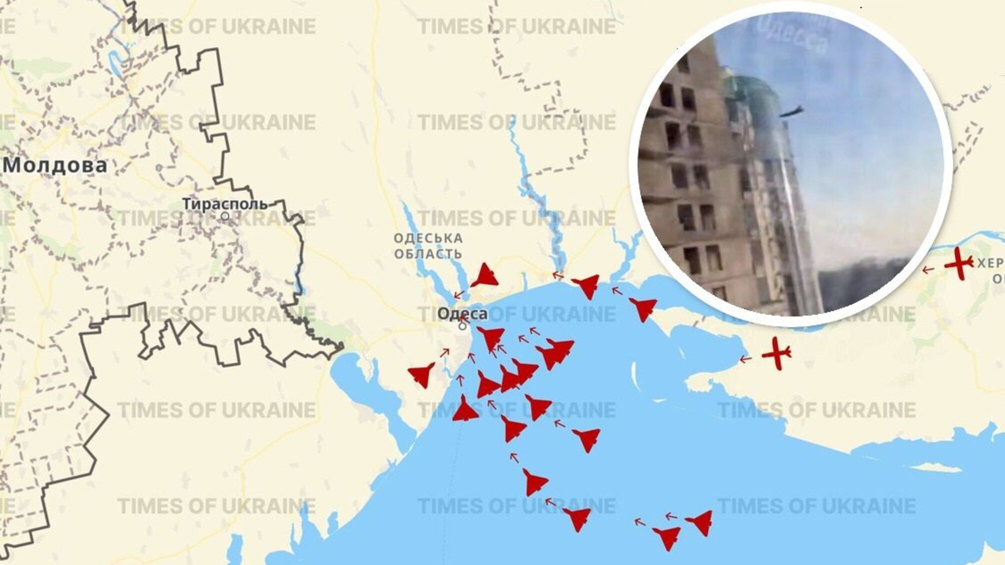 Одесса переживает самую масштабную атаку дронами с начала войны (обновлено)