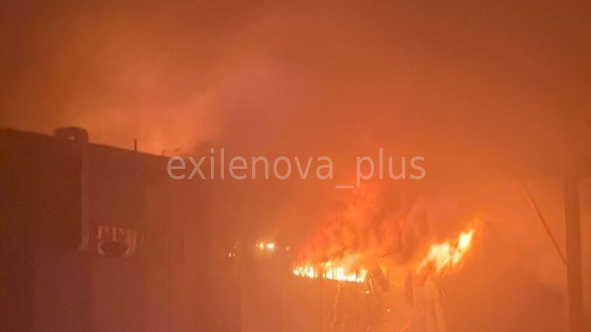 Пожежа на заводі в 'Алабузі': полум’я охопило склад із батареями, ймовірно, для Shahed