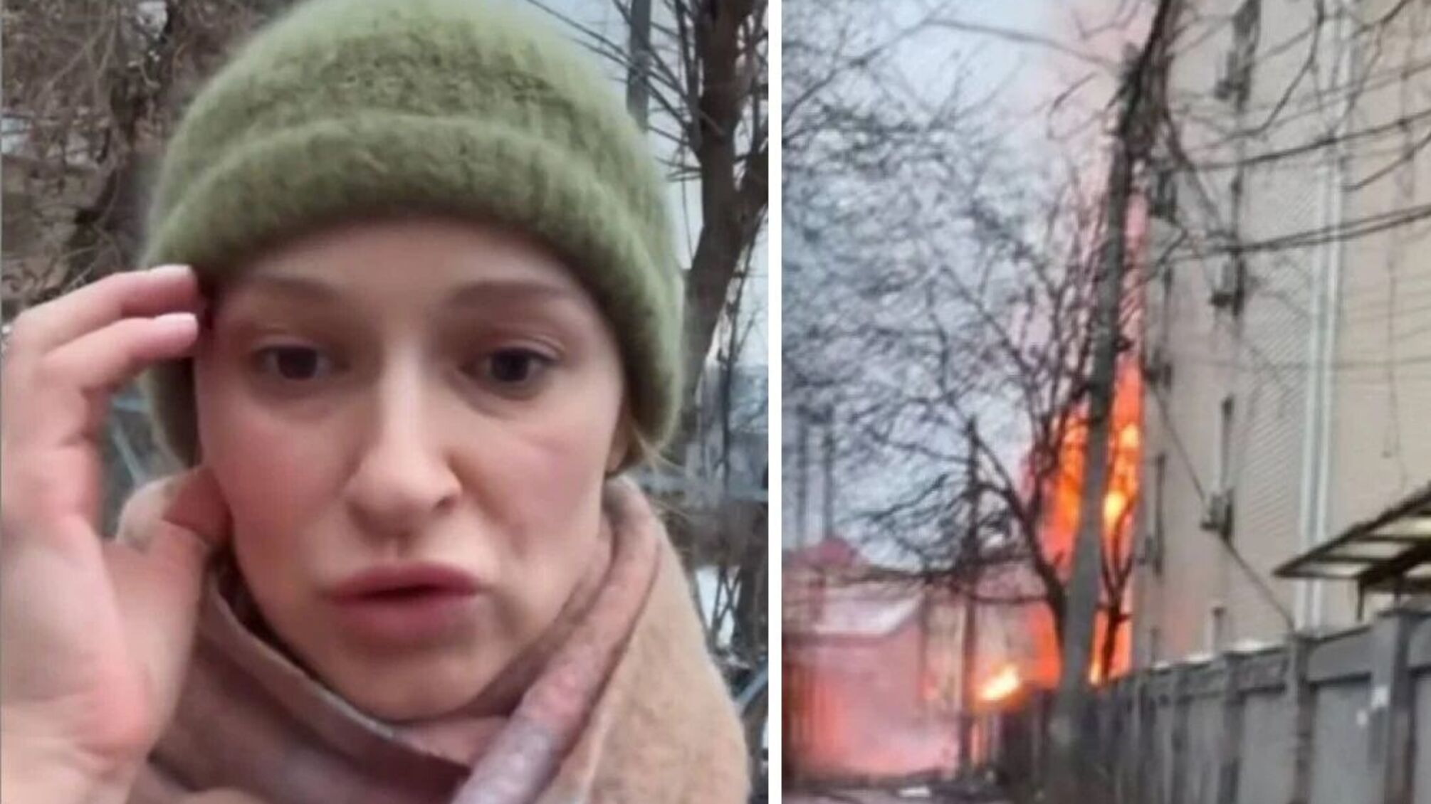 Прилет у дома Tayanna: артистка показала эвакуацию пожилых людей