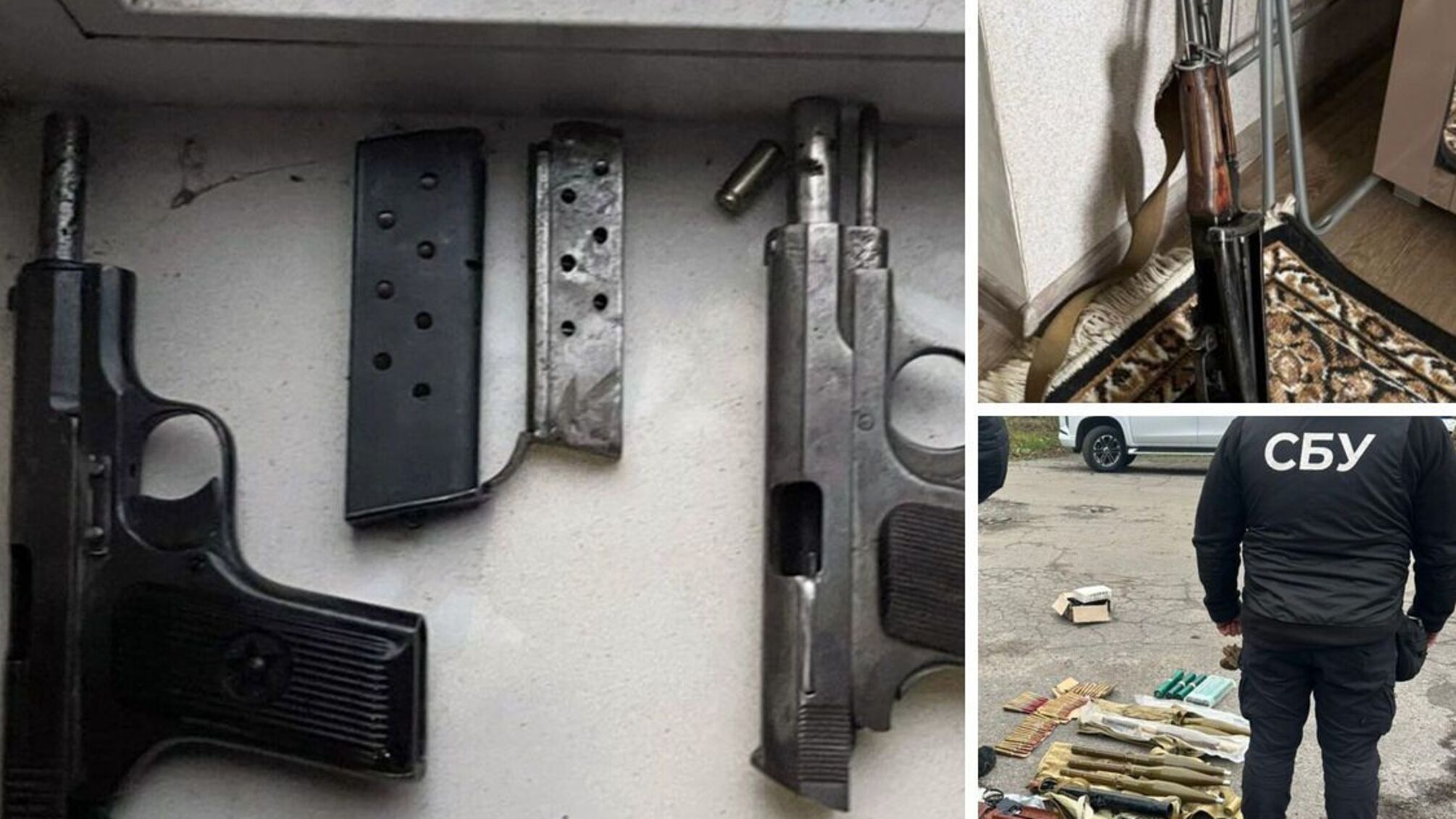 Понад пів кілограма тротилу, гранатомети й автомати: правоохоронці ліквідували мережу підпільних продавців озброєння