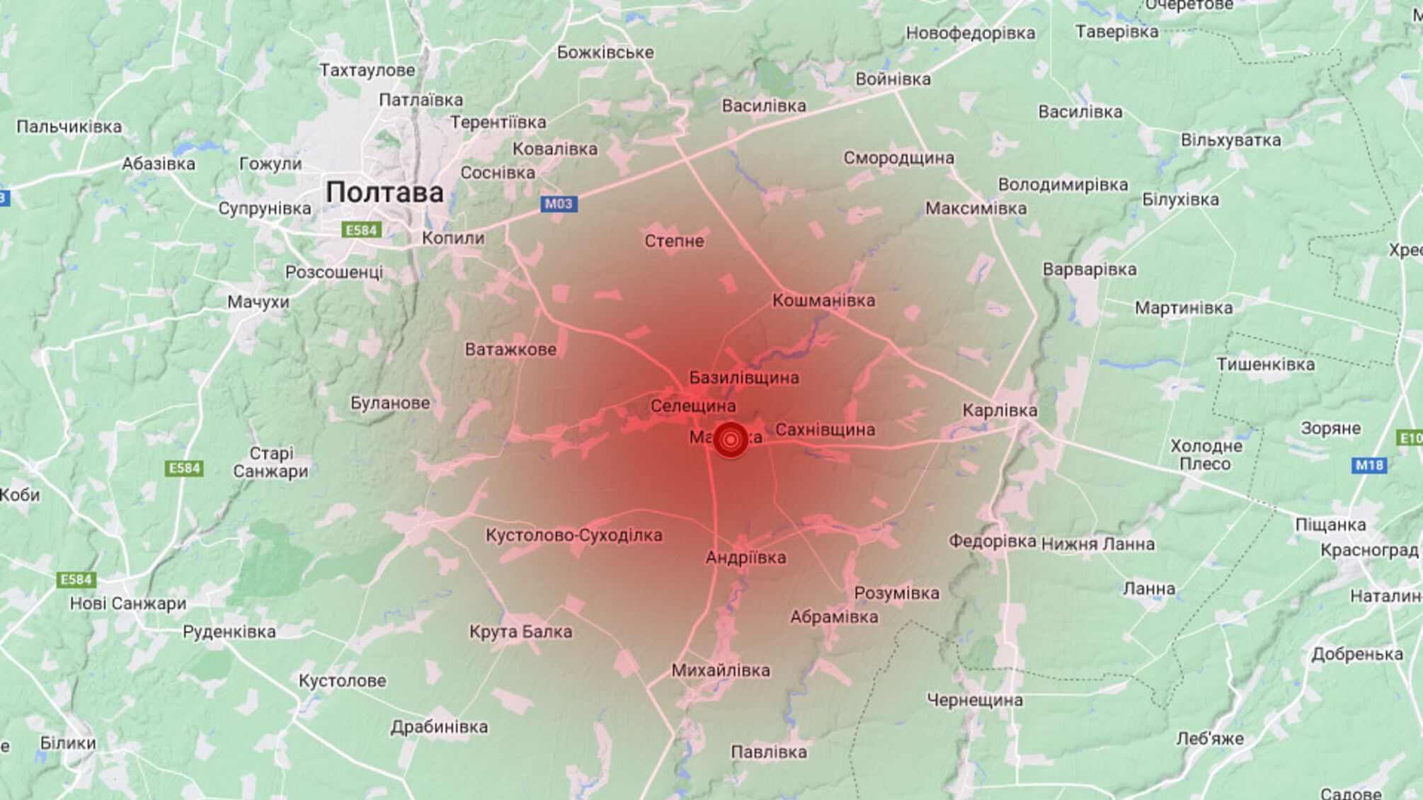 У Полтаві зафіксували підземні поштовхи, жителі повідомляють про коливання