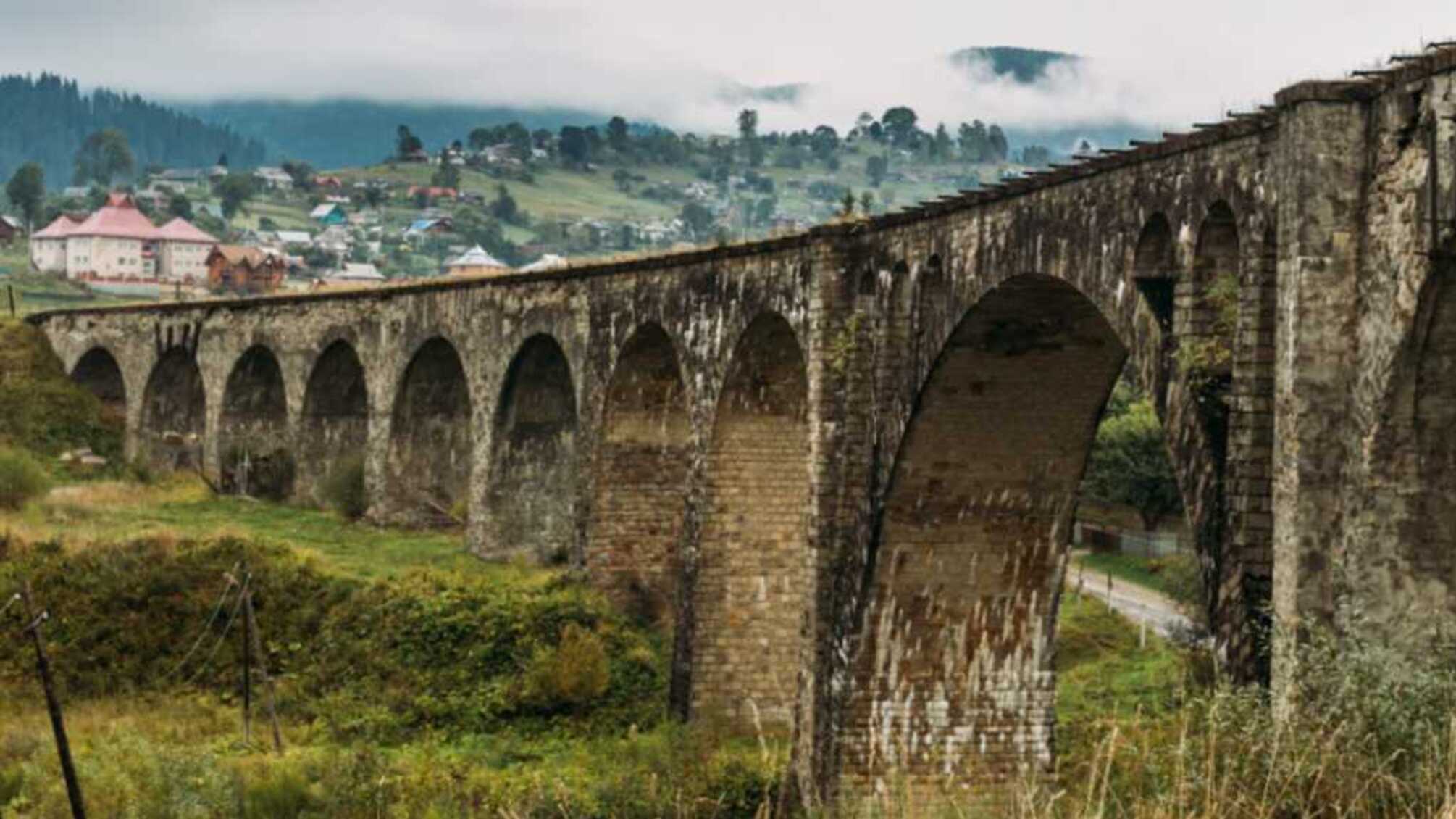 Старый австрийский виадук в Ворохте