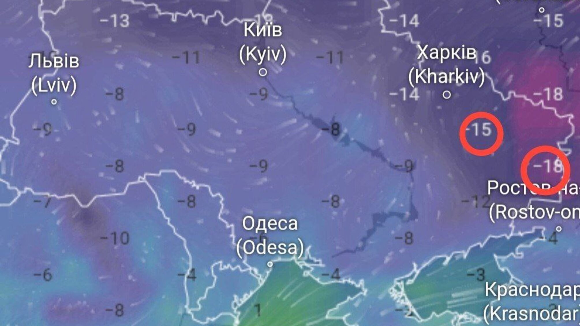Восток страны переживет самые холодные дни: температура упадка -18°