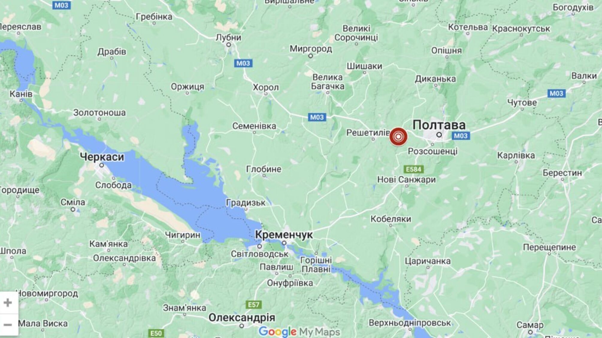 Второе землетрясение в Полтавской области за месяц: магнитуда 3,1