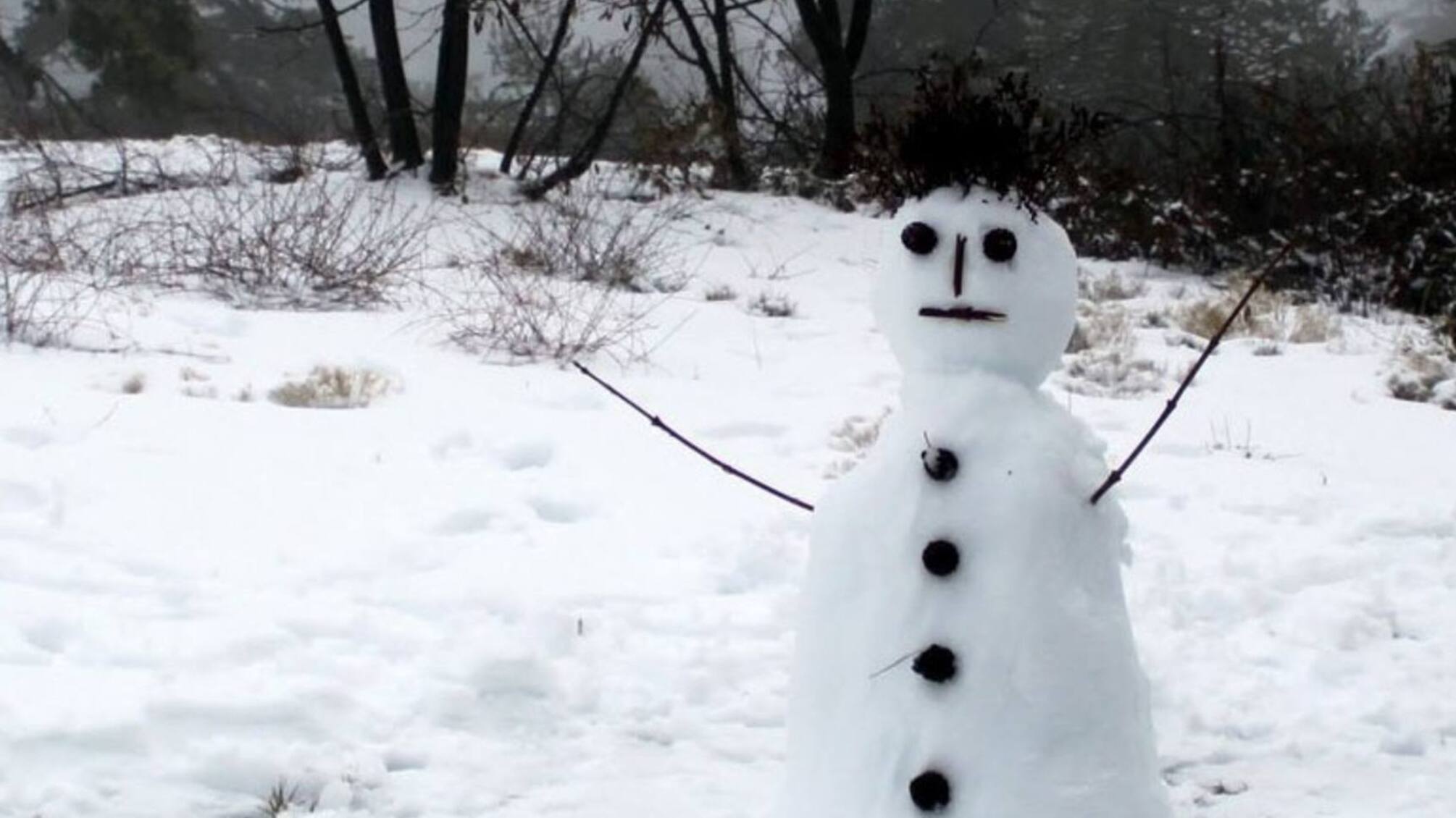 снег зима холод