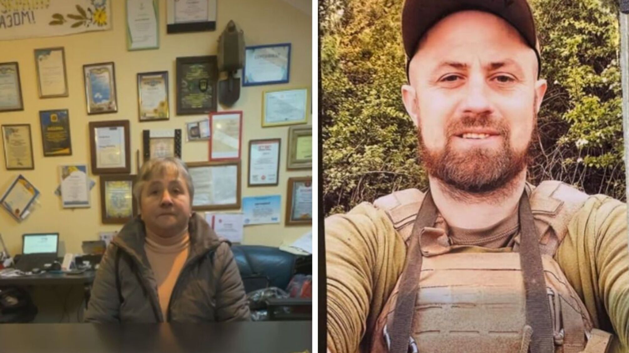 Галина Лиса і її син Микола Лисий