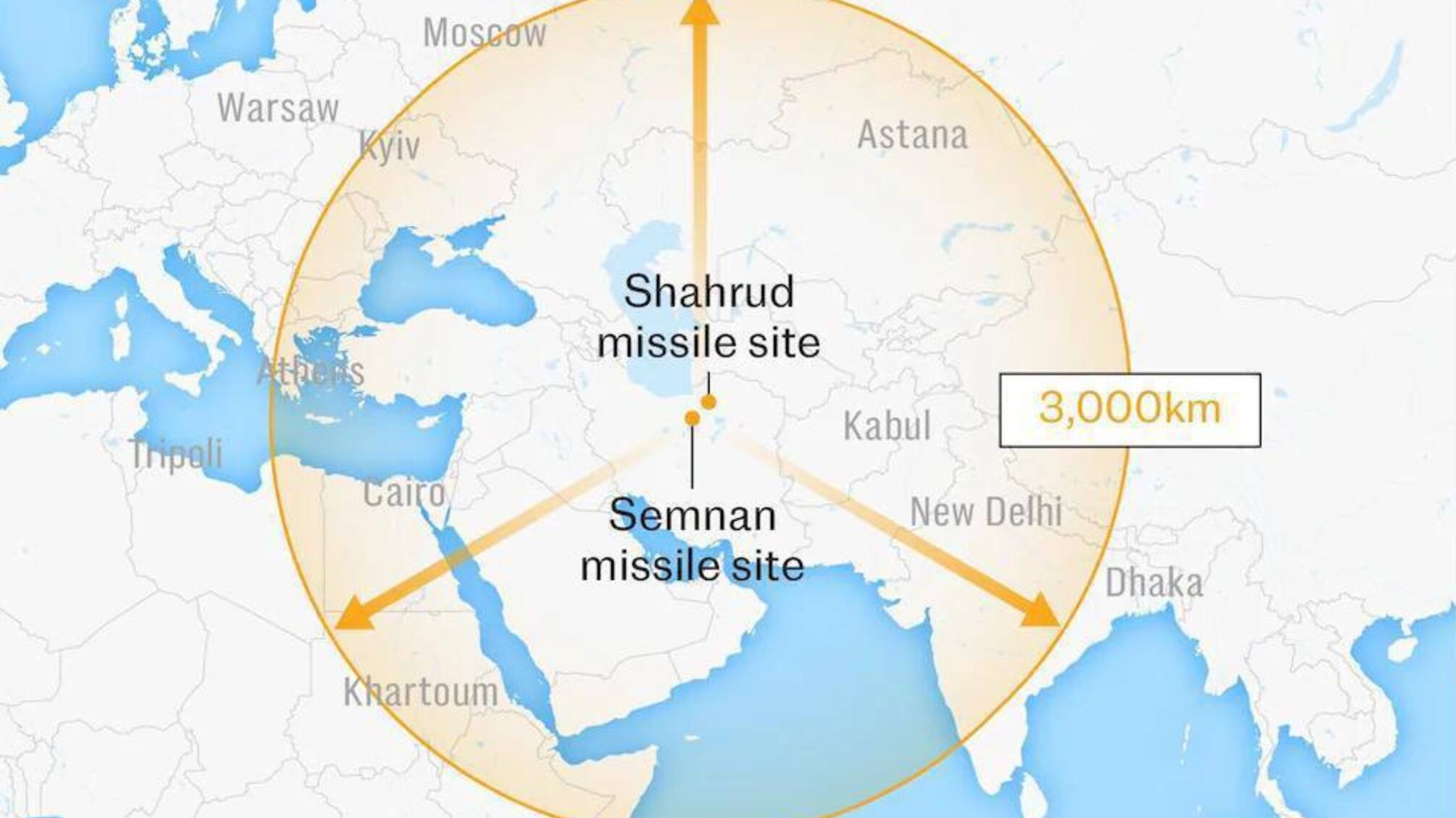 Іранські ракети можуть досягти Європи