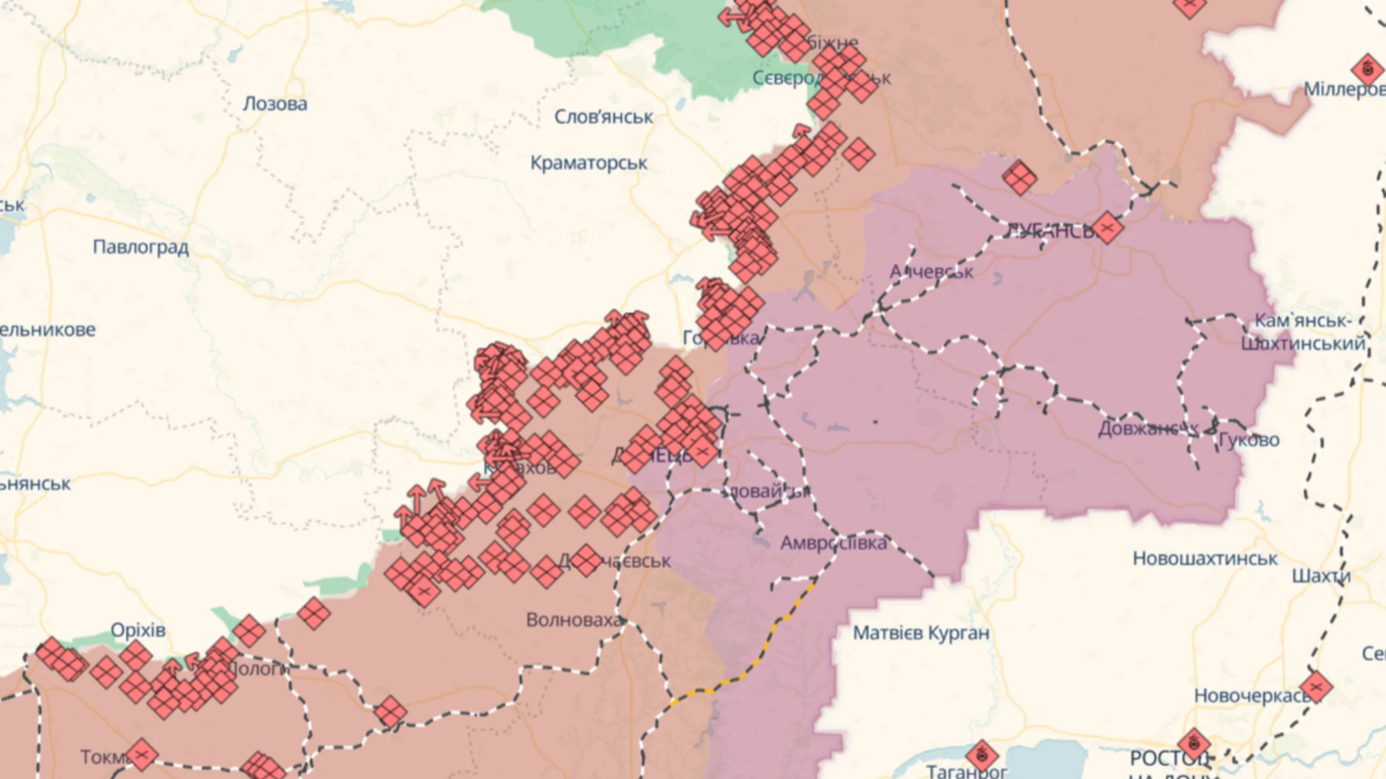 Росіяни просунулися на 192 км²
