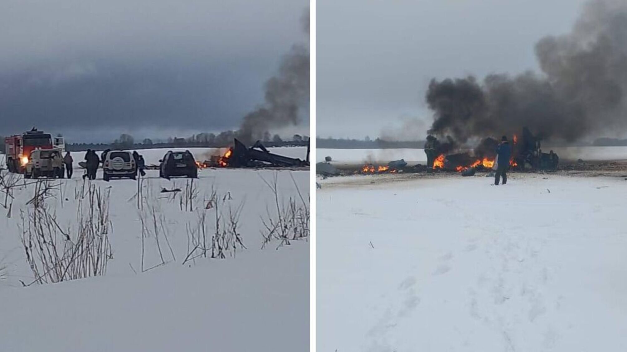 В Ленінградській області рф зазнав аварії гелікоптер Мі-28 під час навчального польоту