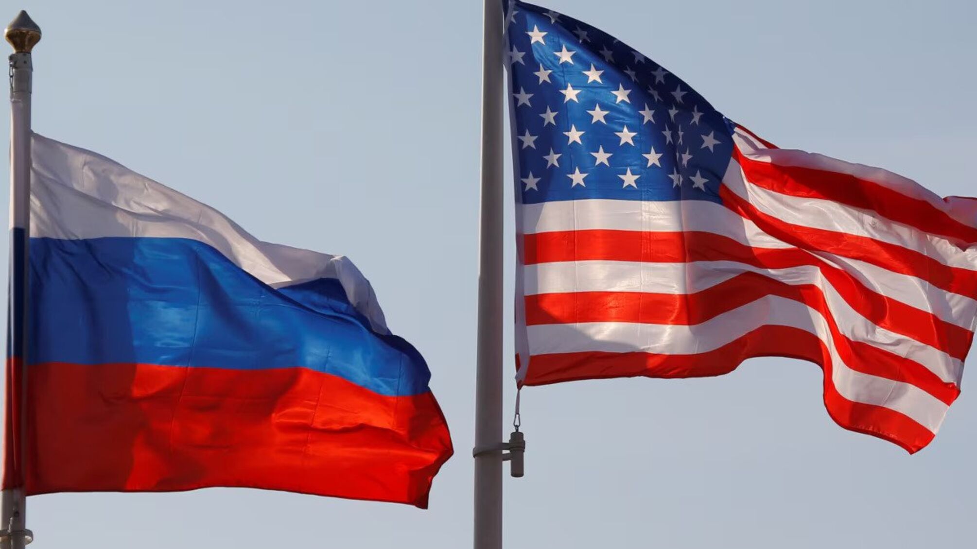 США, россия флаг
